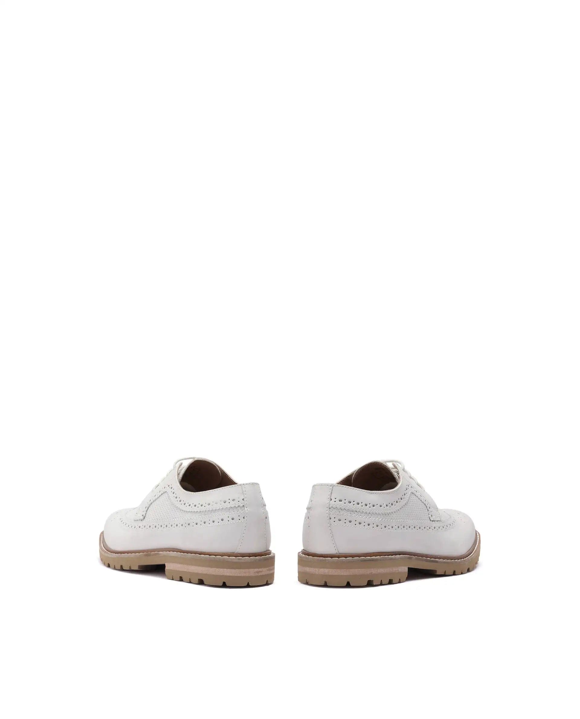 RAREZ Rare Rabbit Men Brox Ivory Lace - Up Shoes