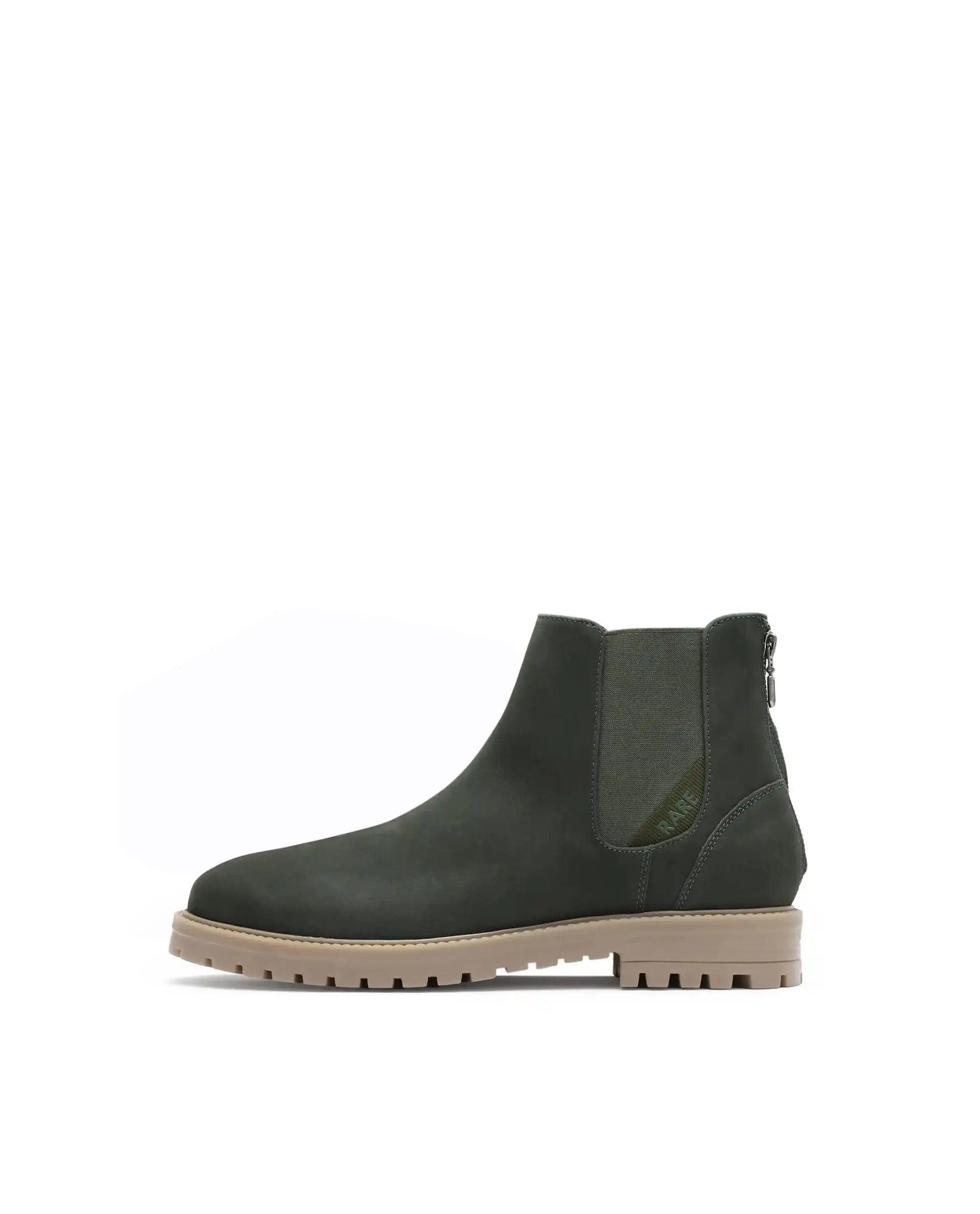 RAREZ Rare Rabbit Men's Gum Pro Green Classic Chelsea Boot
