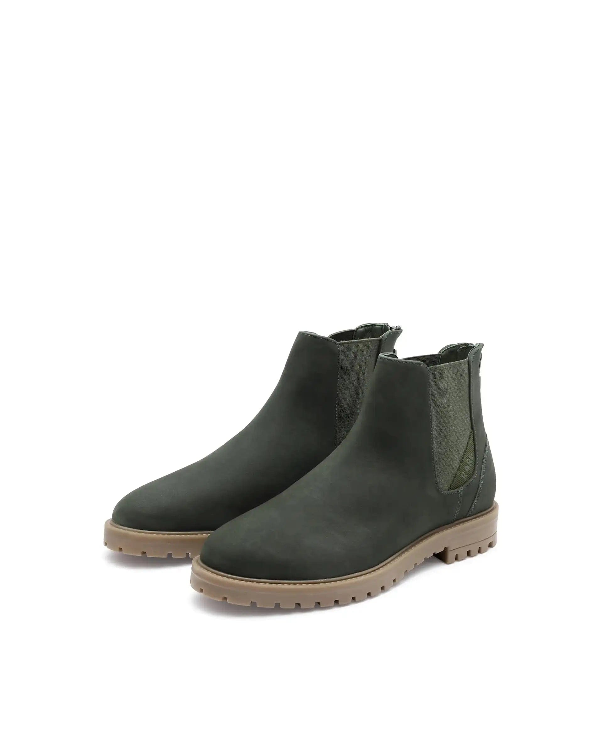 RAREZ Rare Rabbit Men's Gum Pro Green Classic Chelsea Boot