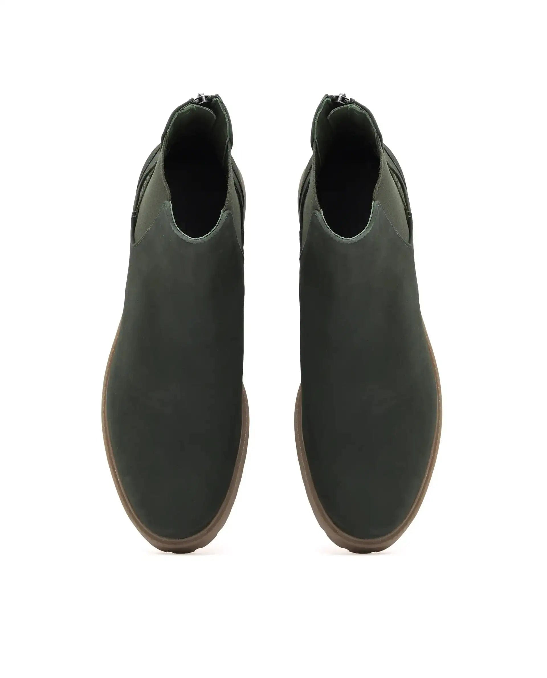 RAREZ Rare Rabbit Men's Gum Pro Green Classic Chelsea Boot