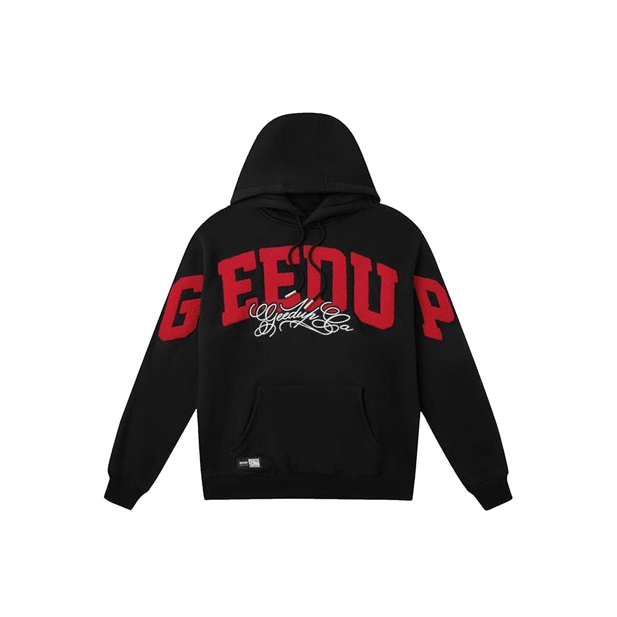 Geedup Team Logo/Handstyle Hoodie Black / Red (2026)