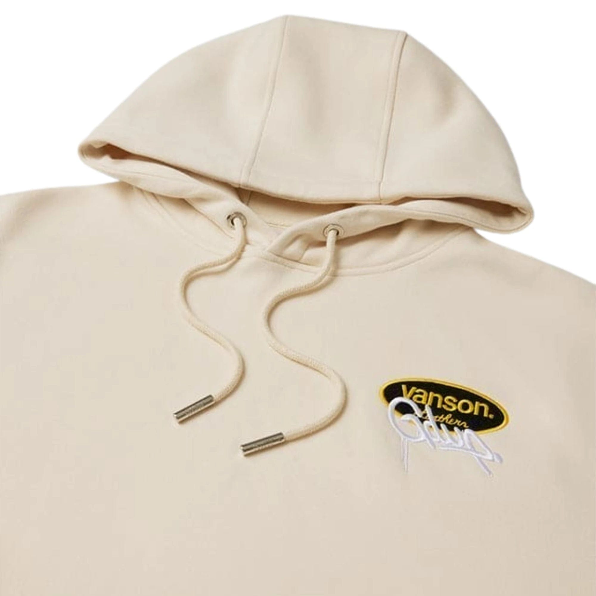 Geedup Script Logo x Vanson Hoodie Cream (2026)