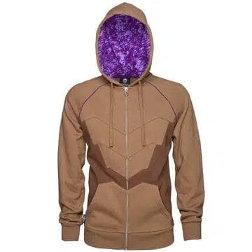 JINX StarCraft II - Zerg Carapace Zip - up Hoodie (Brown / Purple) - J!NX