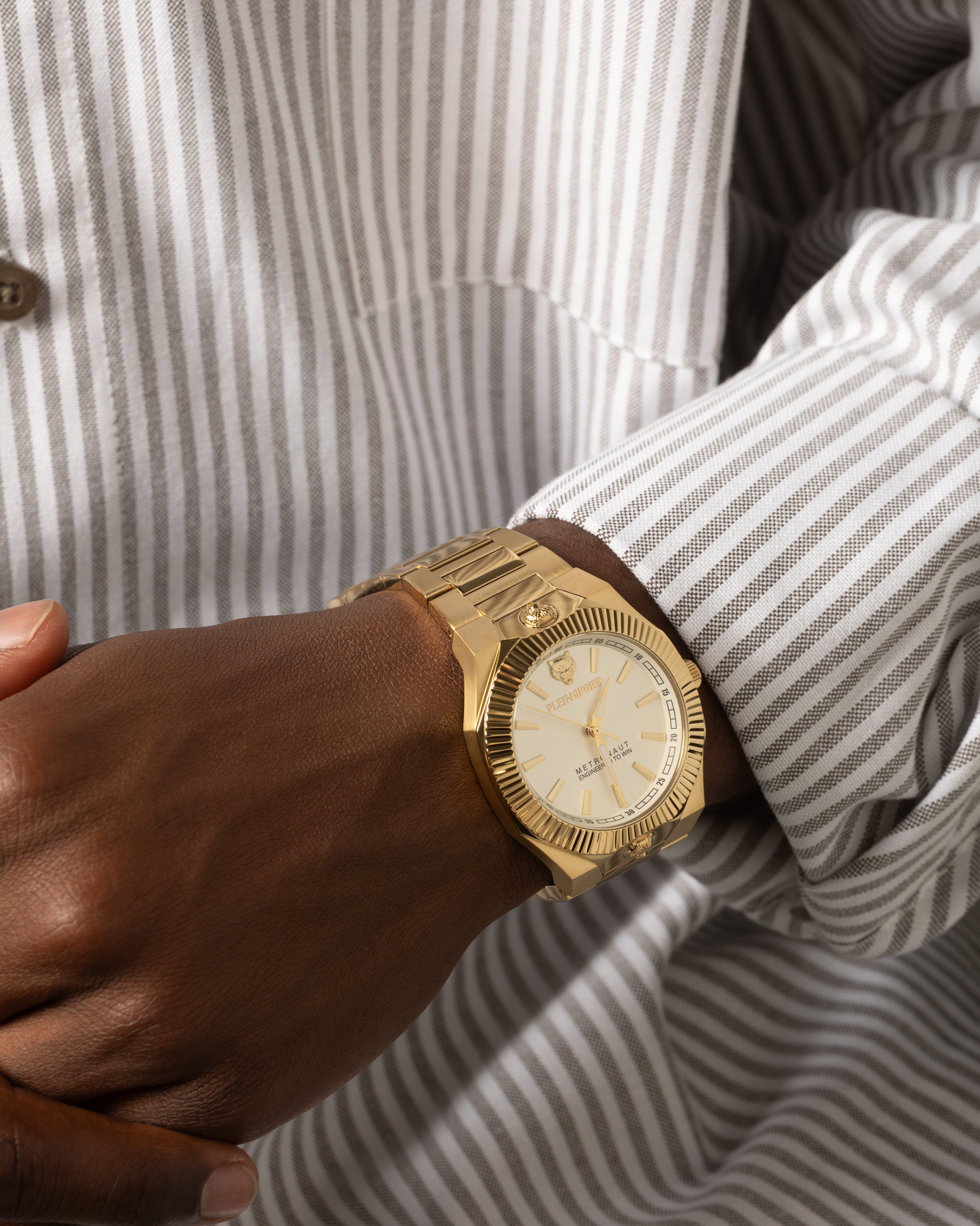 Phillip Plien Sport Metronaut Bracelet Watch Gold
