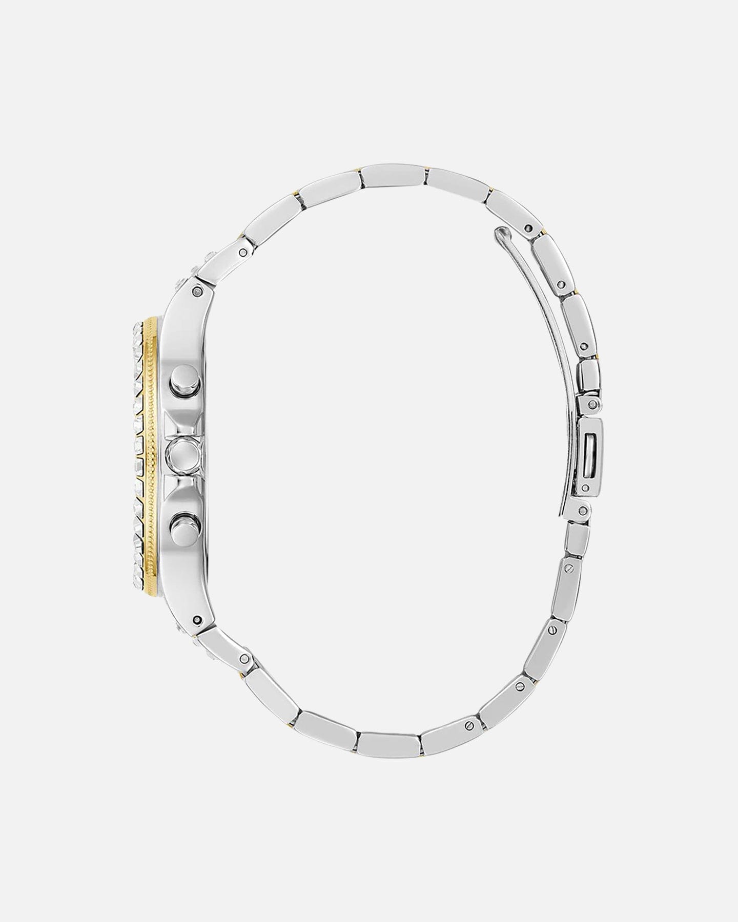 GUESS Mainline Moonlight Two Tone Bracelet Watch White