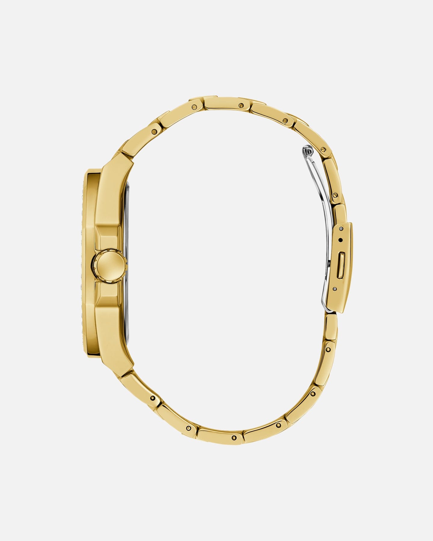 GUESS Mainline Empire Crystal Bracelet Watch Gold