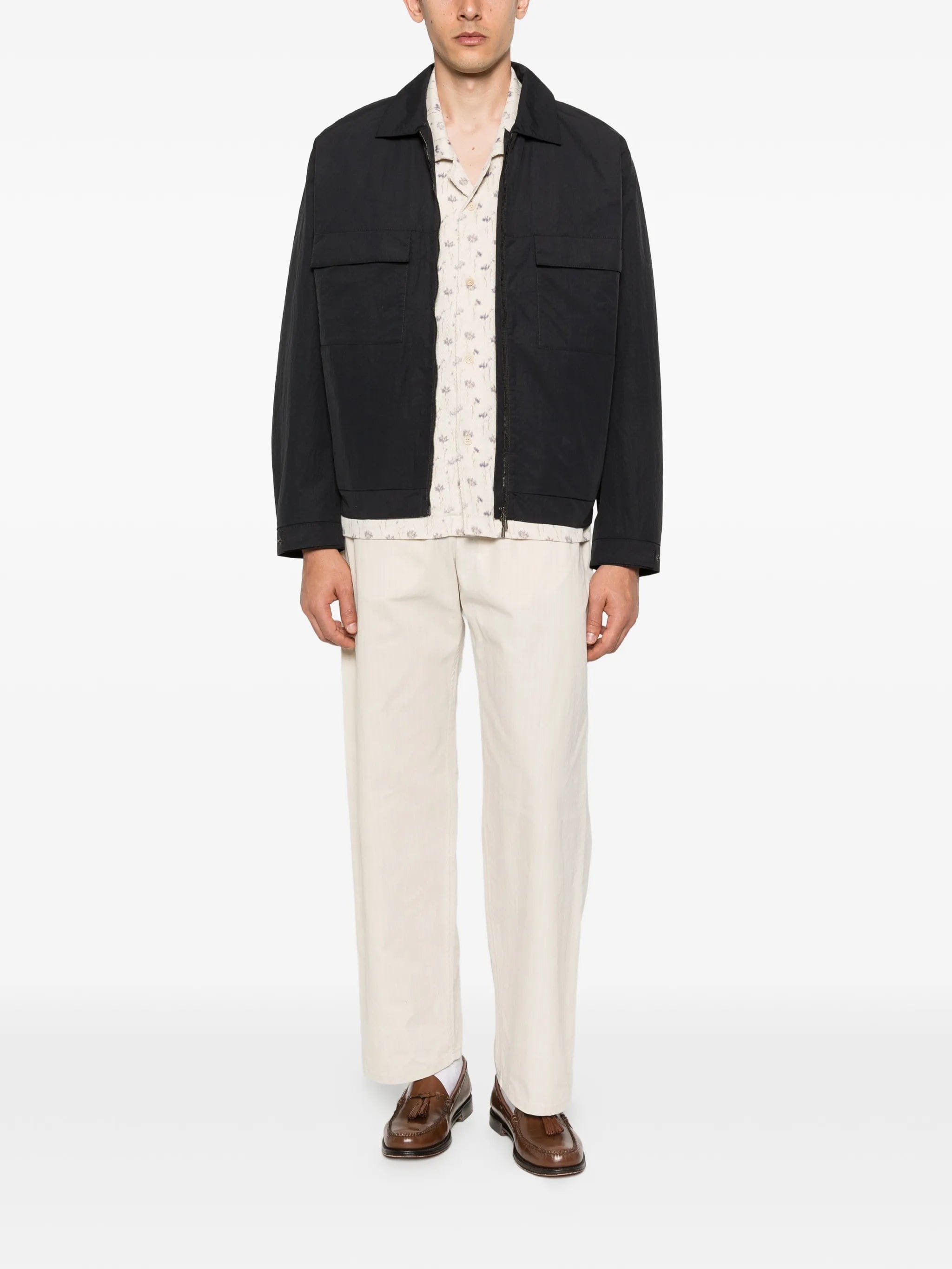 A Kind of Guise Embu patch pocket zip jacket