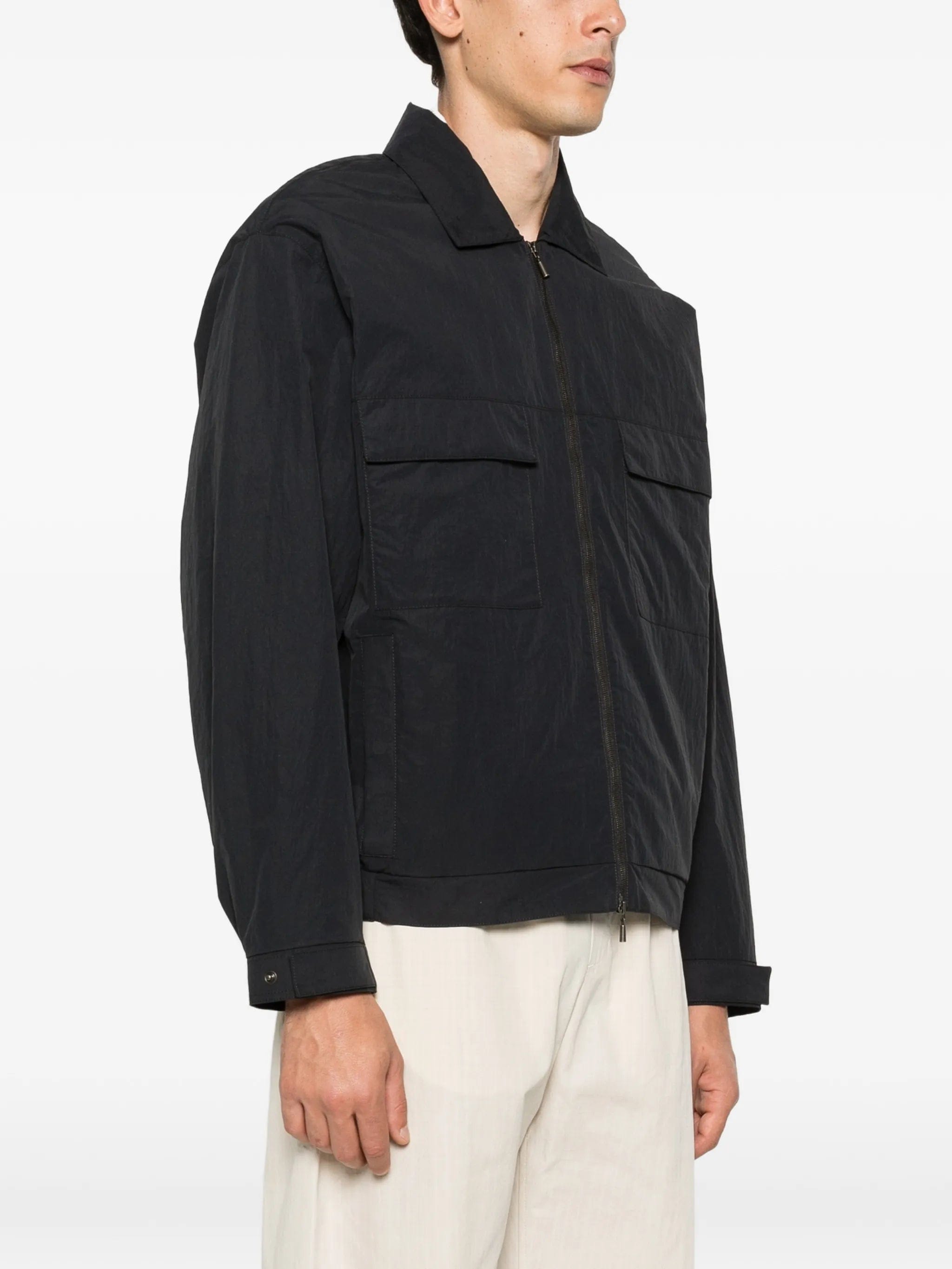 A Kind of Guise Embu patch pocket zip jacket