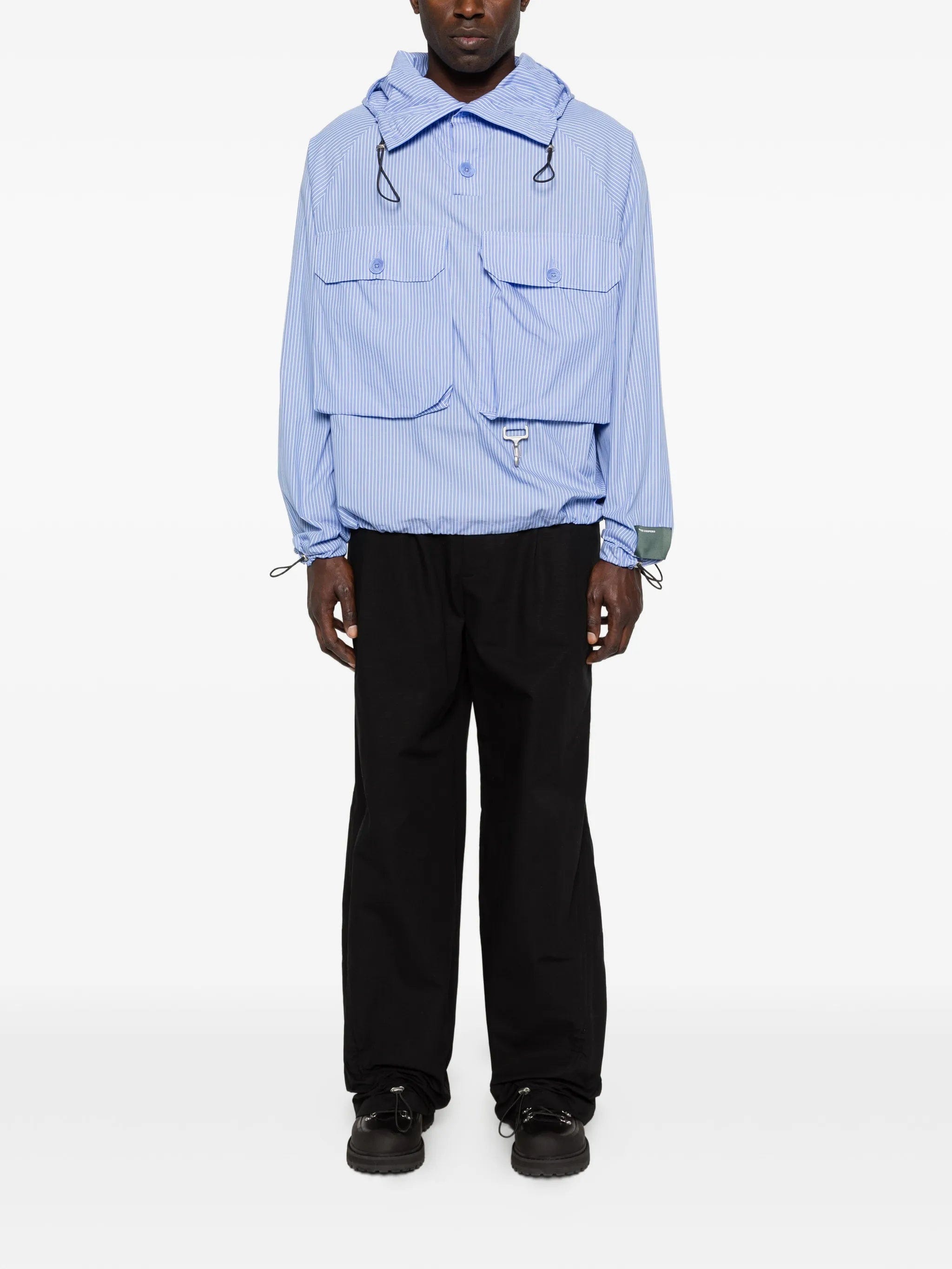 Reese Cooper striped hooded jacket