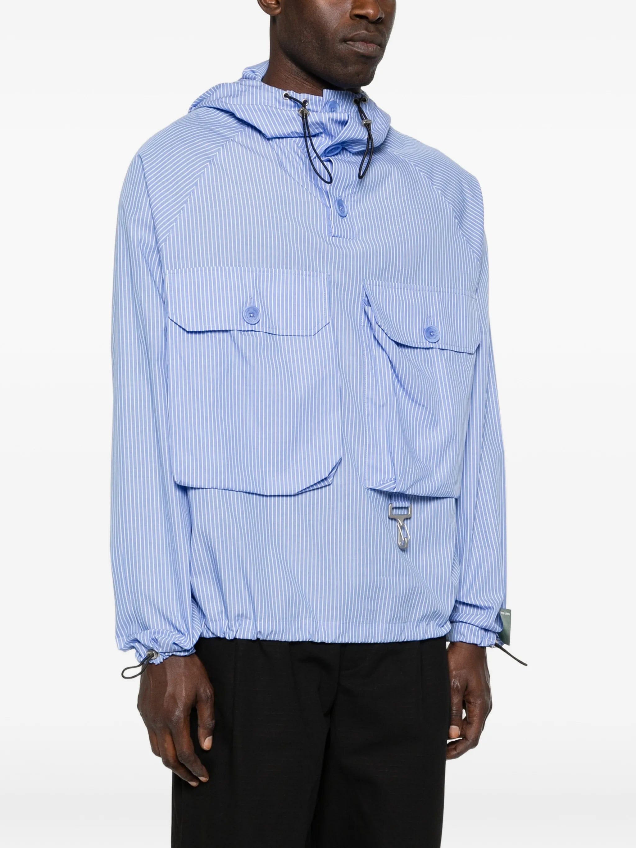 Reese Cooper striped hooded jacket