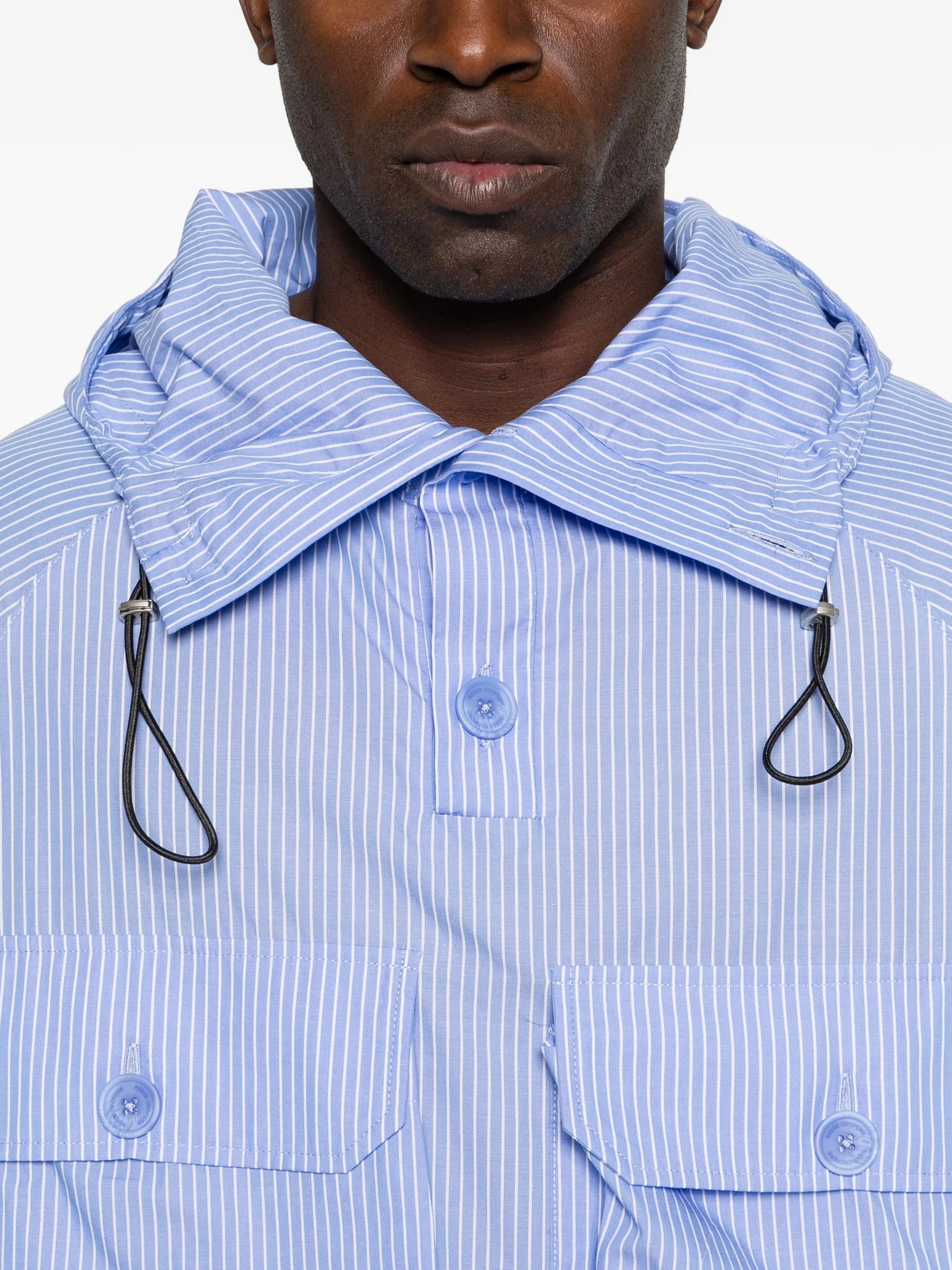 Reese Cooper striped hooded jacket