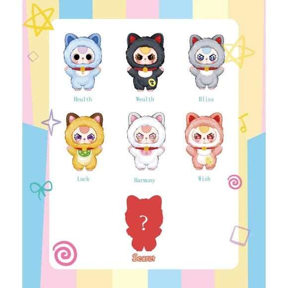 Baby Three Cureplaneta Baby Three Billionaire Lucky Cat Plush Lucky Bag Blind Box