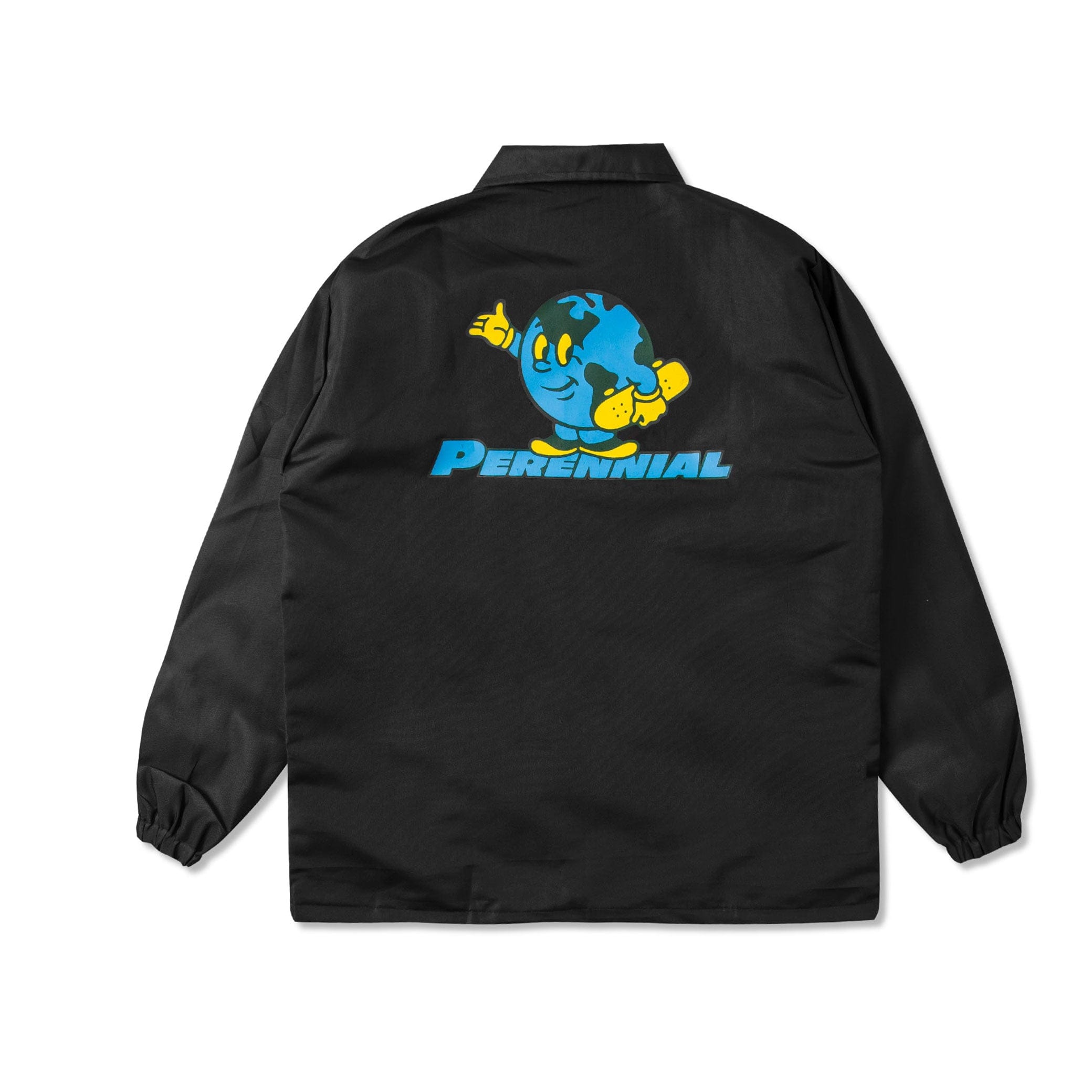Perennial Skate Co. Skate The Earth Coach Jacket - Black