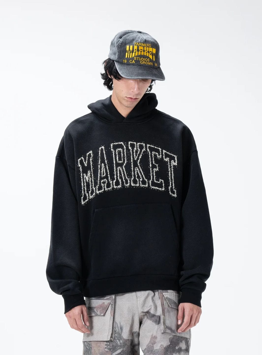 Market Studios Static Arc Hoodie Jet Black
