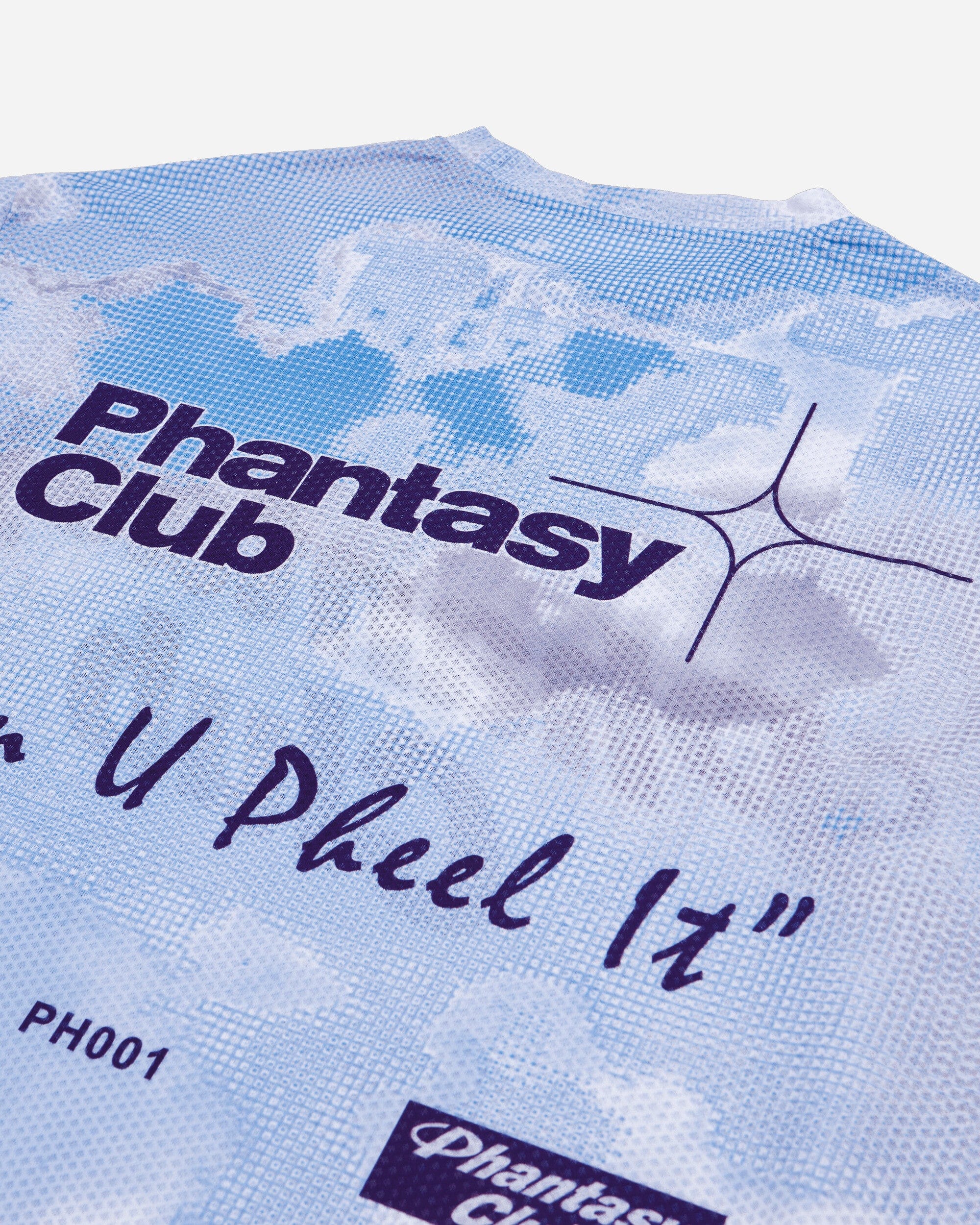 Phantasy Club Halcyon Longsleeve Mesh Top Sky Light Blue
