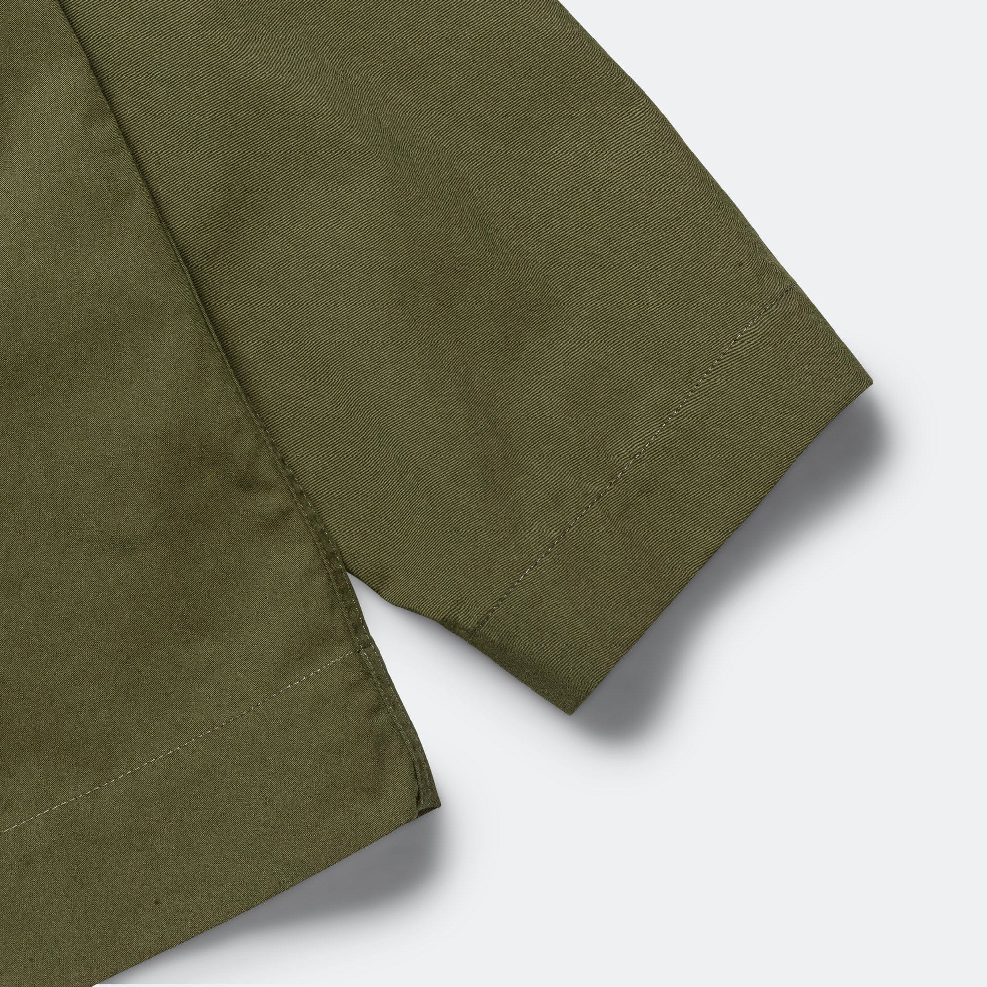 MHL. Stand Collar Anorak - Proofed Cotton Nylon Grass