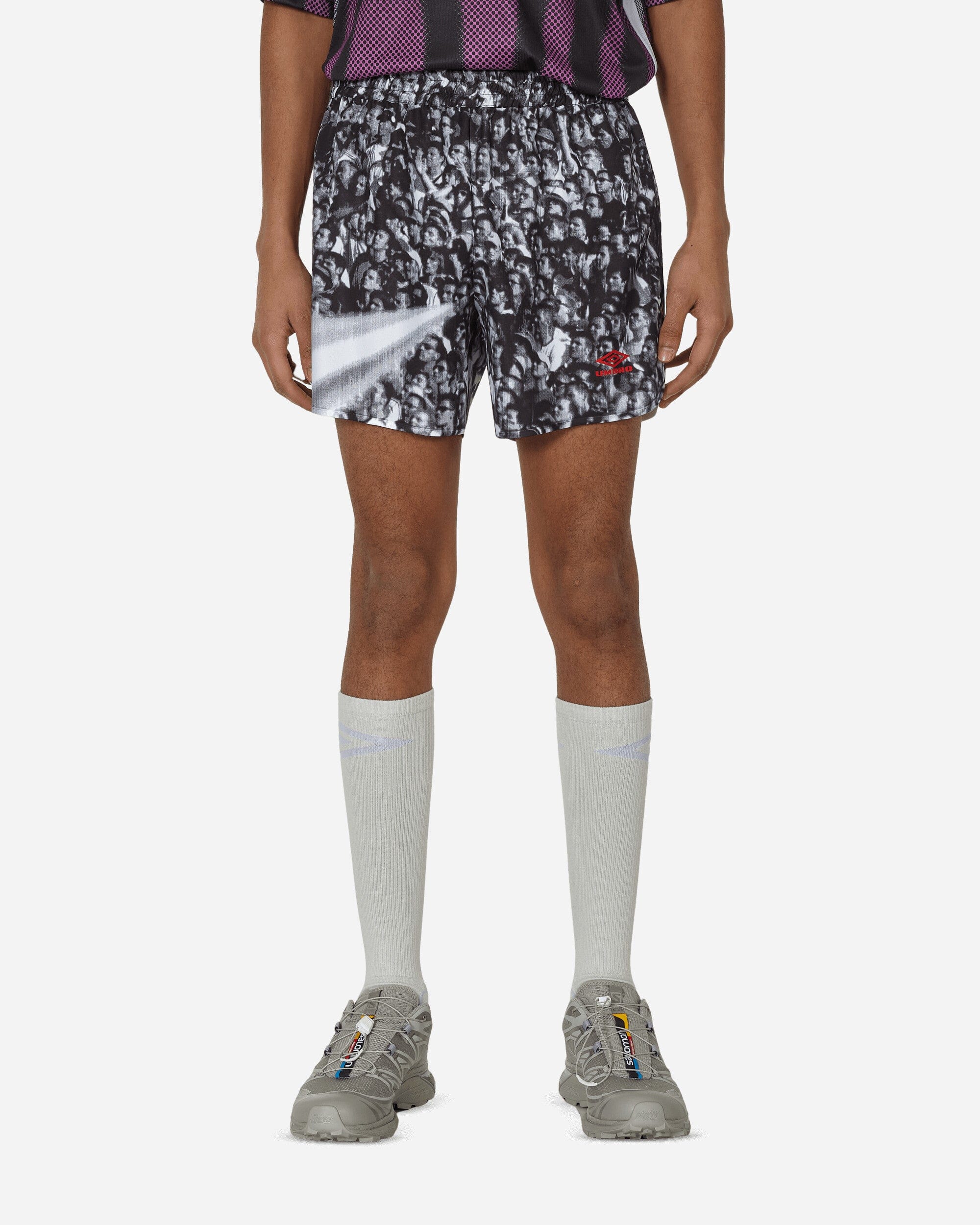 Umbro Printed Shorts White / Black