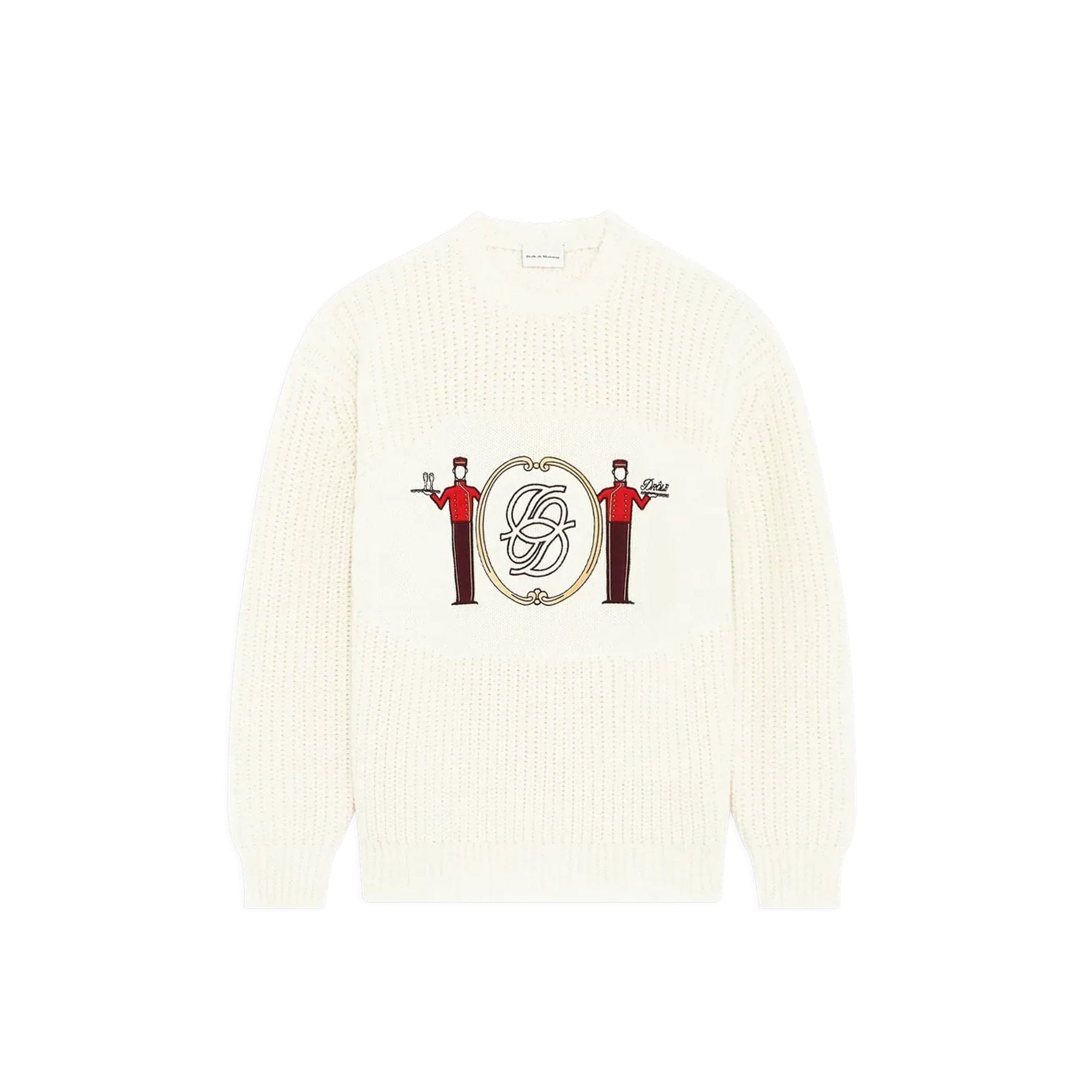 Drole De Monsieur Mens La Maille Jacquard Groom Sweatshirt