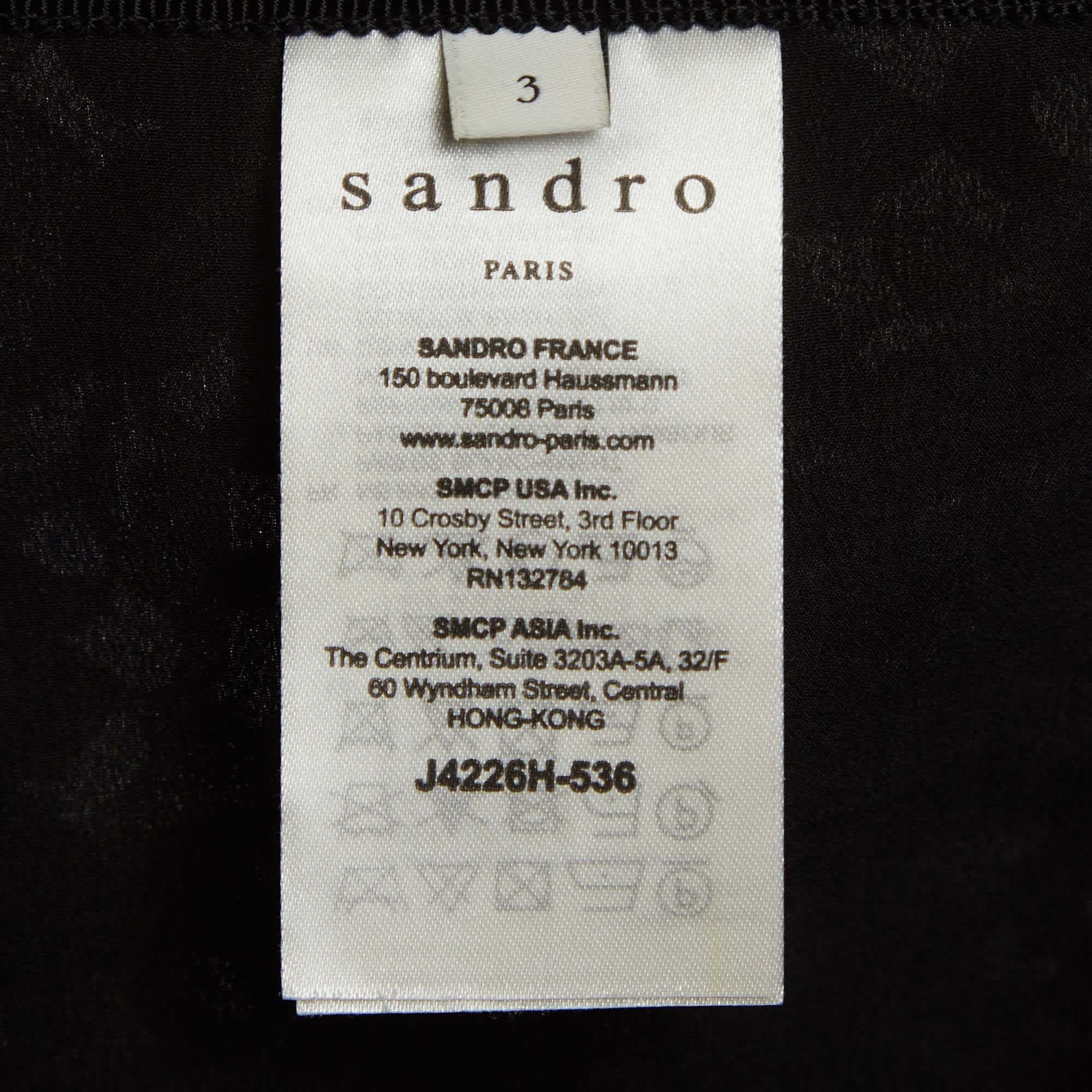 Sandro Beige Lace Knee Length Skirt