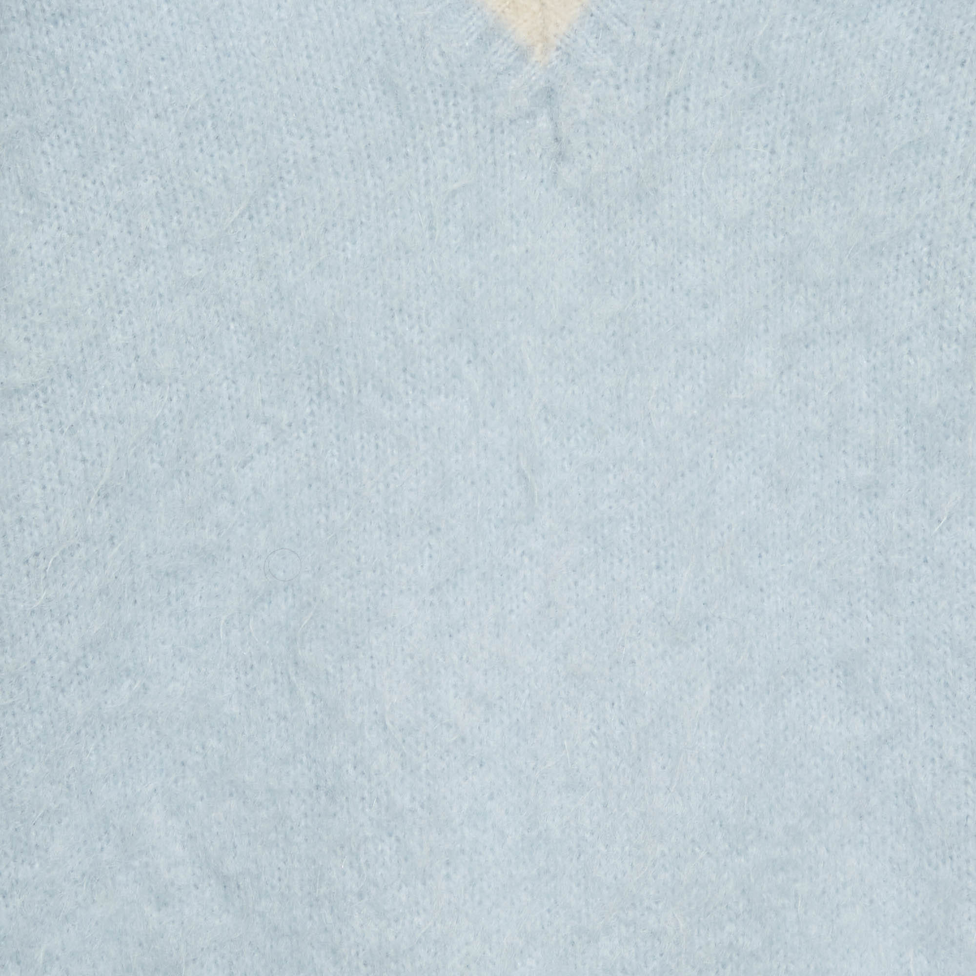 Sandro Blue Mohair Blend Knit V - Neck Cleo Sweater