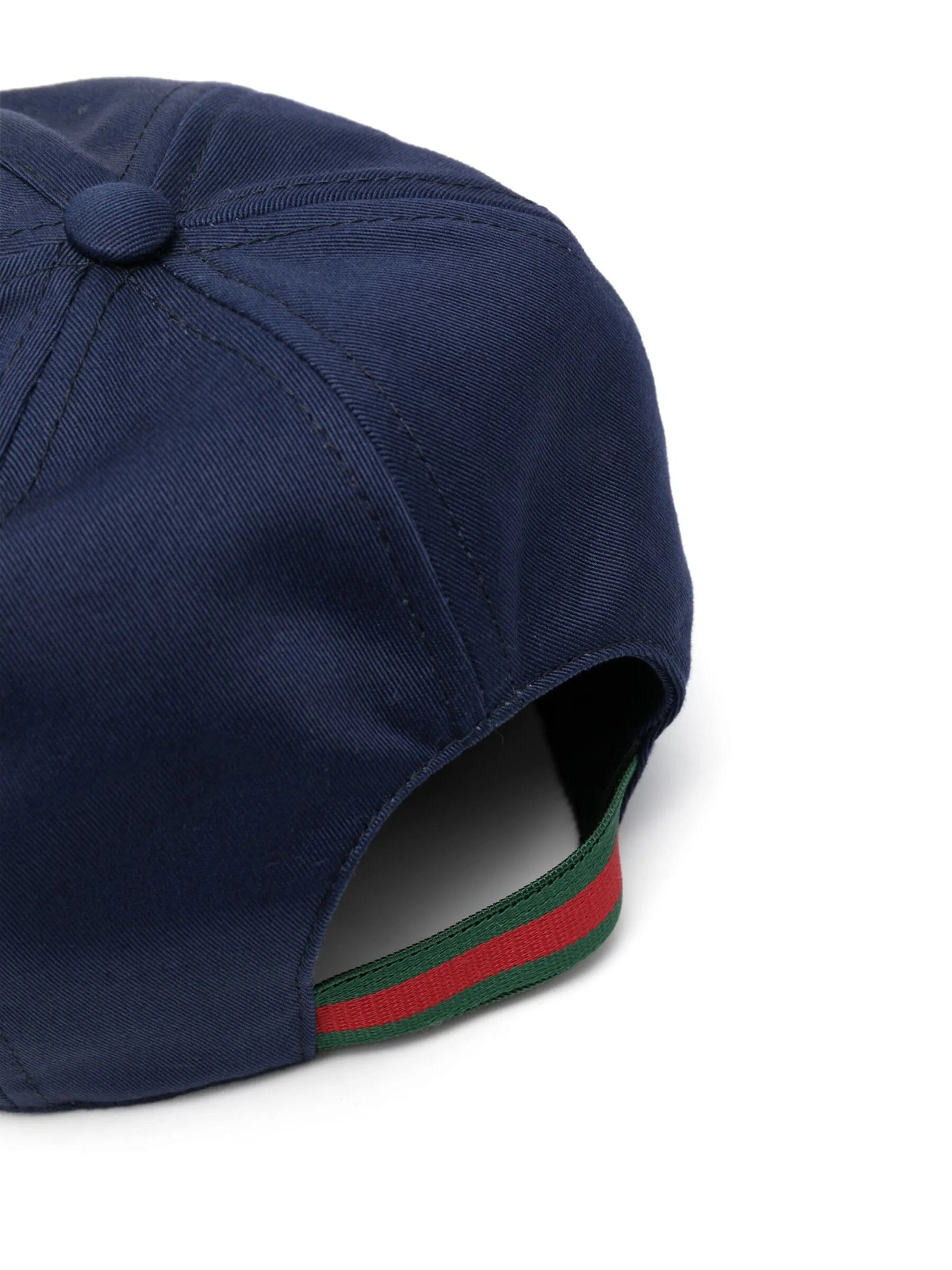Gucci Kids Interlocking G logo cotton cap