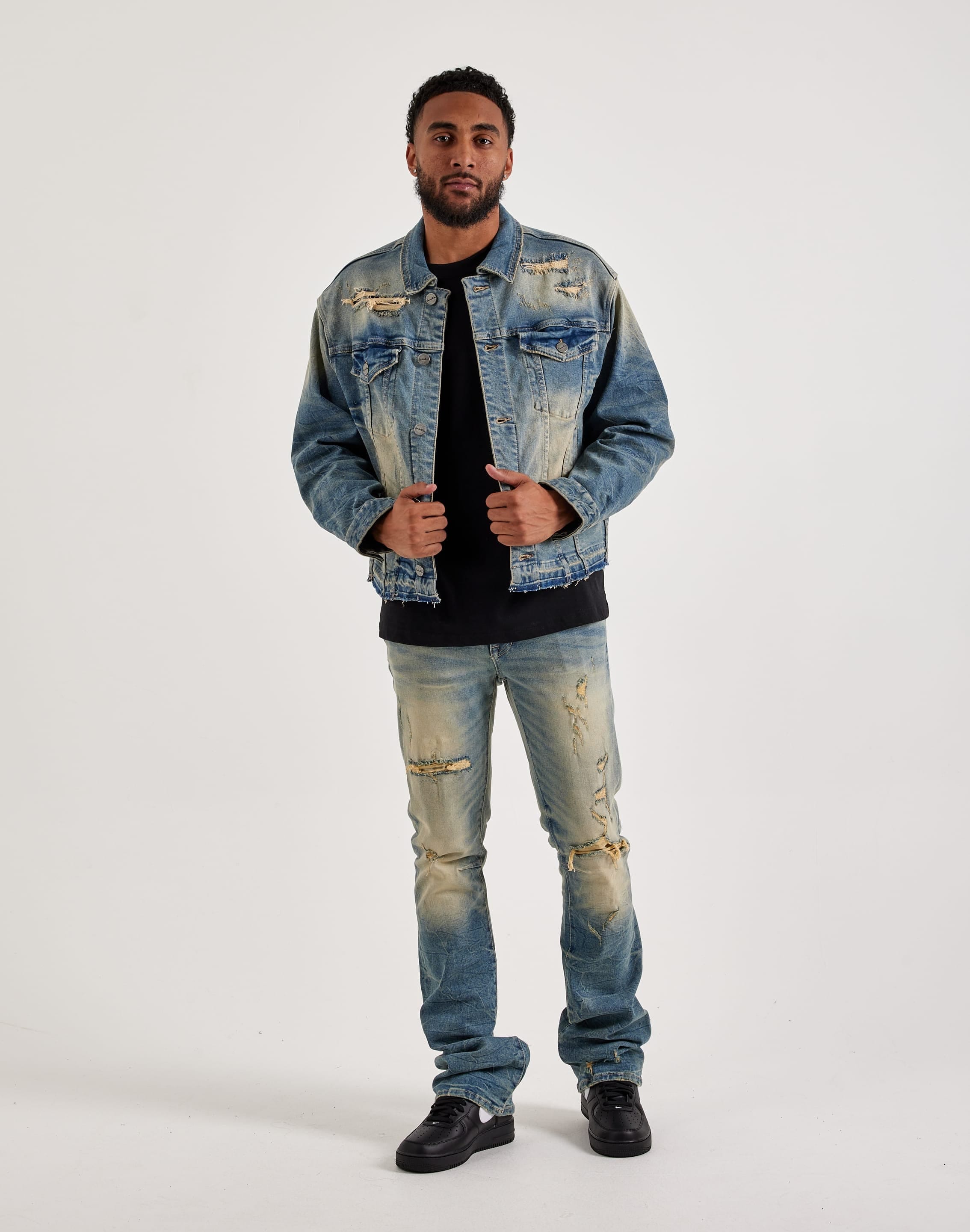 Smoke Rise Distressed Denim Jacket