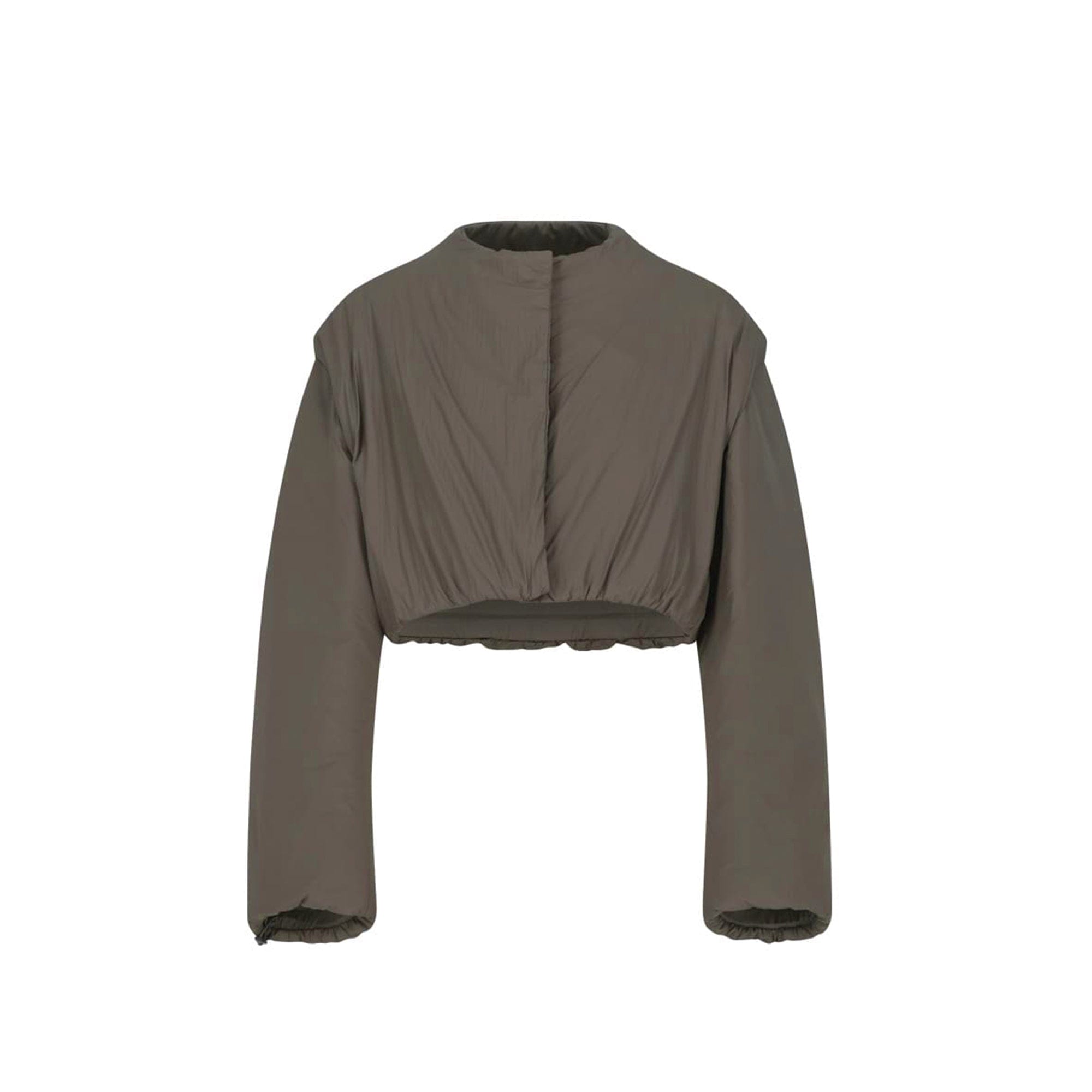 Amomento Womens Padded Nylon Crop Jumper