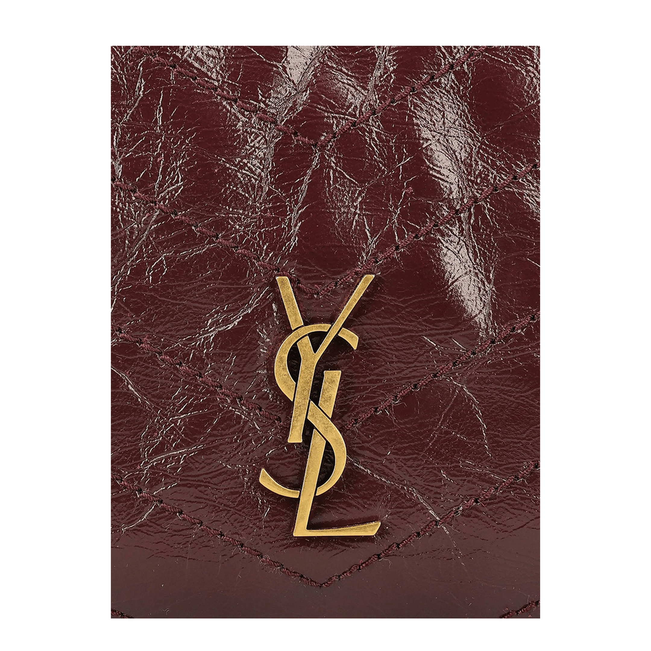 Saint Laurent Paris NIKI Small Leather Shopping Bag - Burgundy