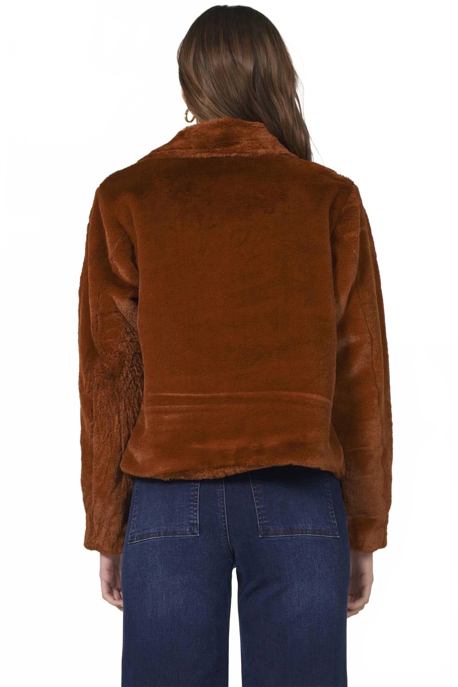 Autumn Fleece Jacket In Burning Wood