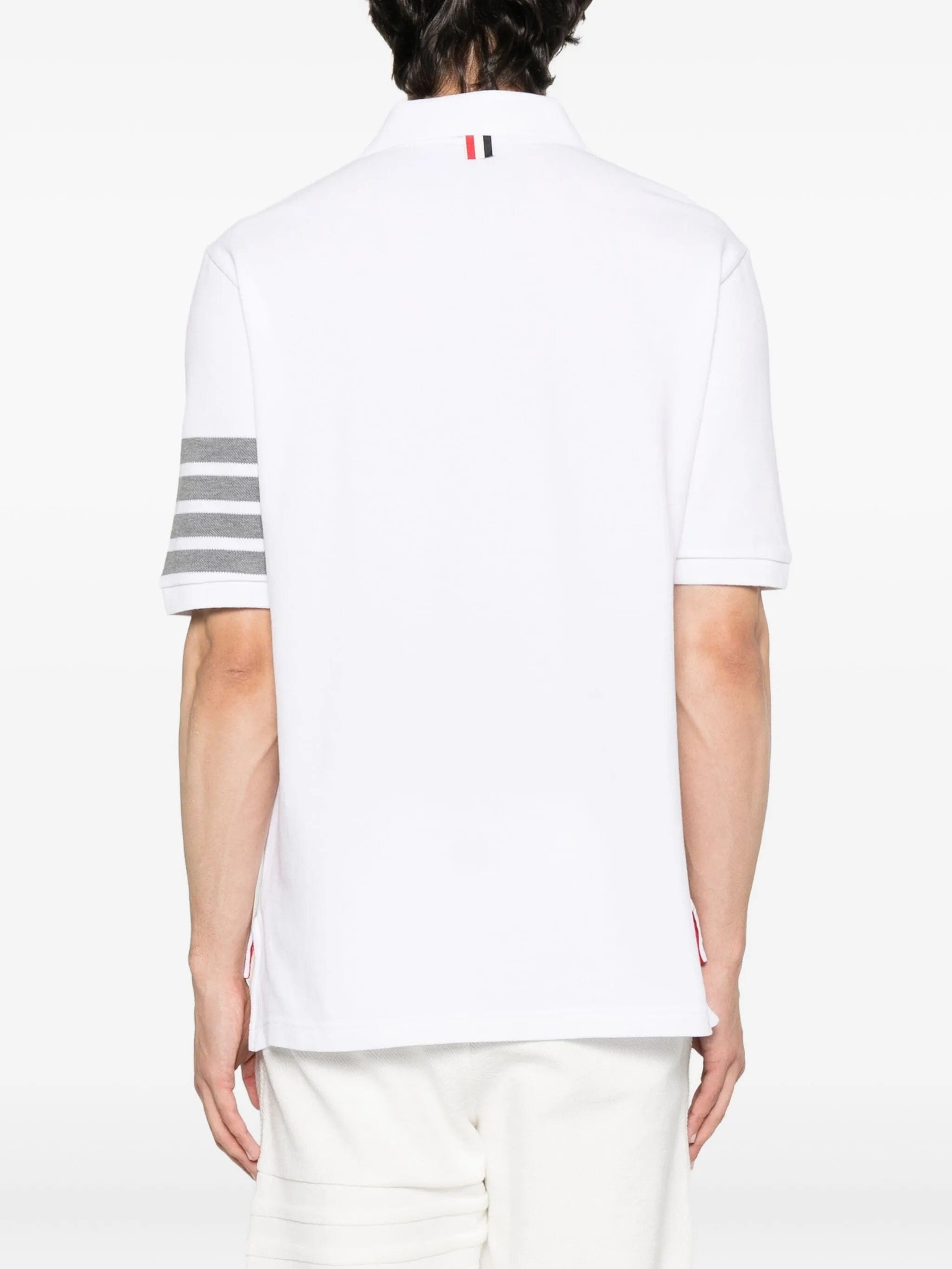 Thom Browne four - stripe cotton polo shirt