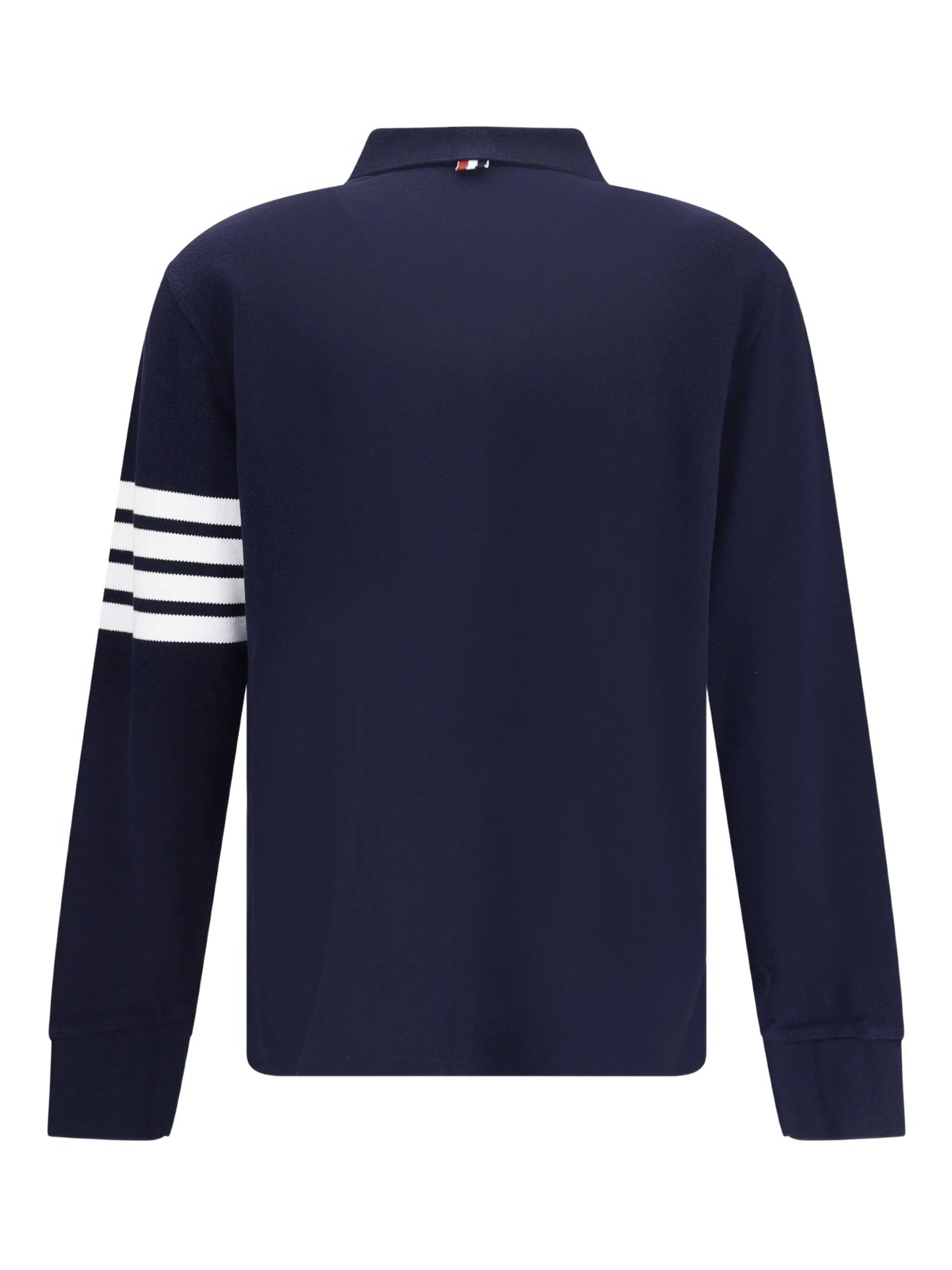 Thom Browne 4 - Bar long - sleeve polo shirt