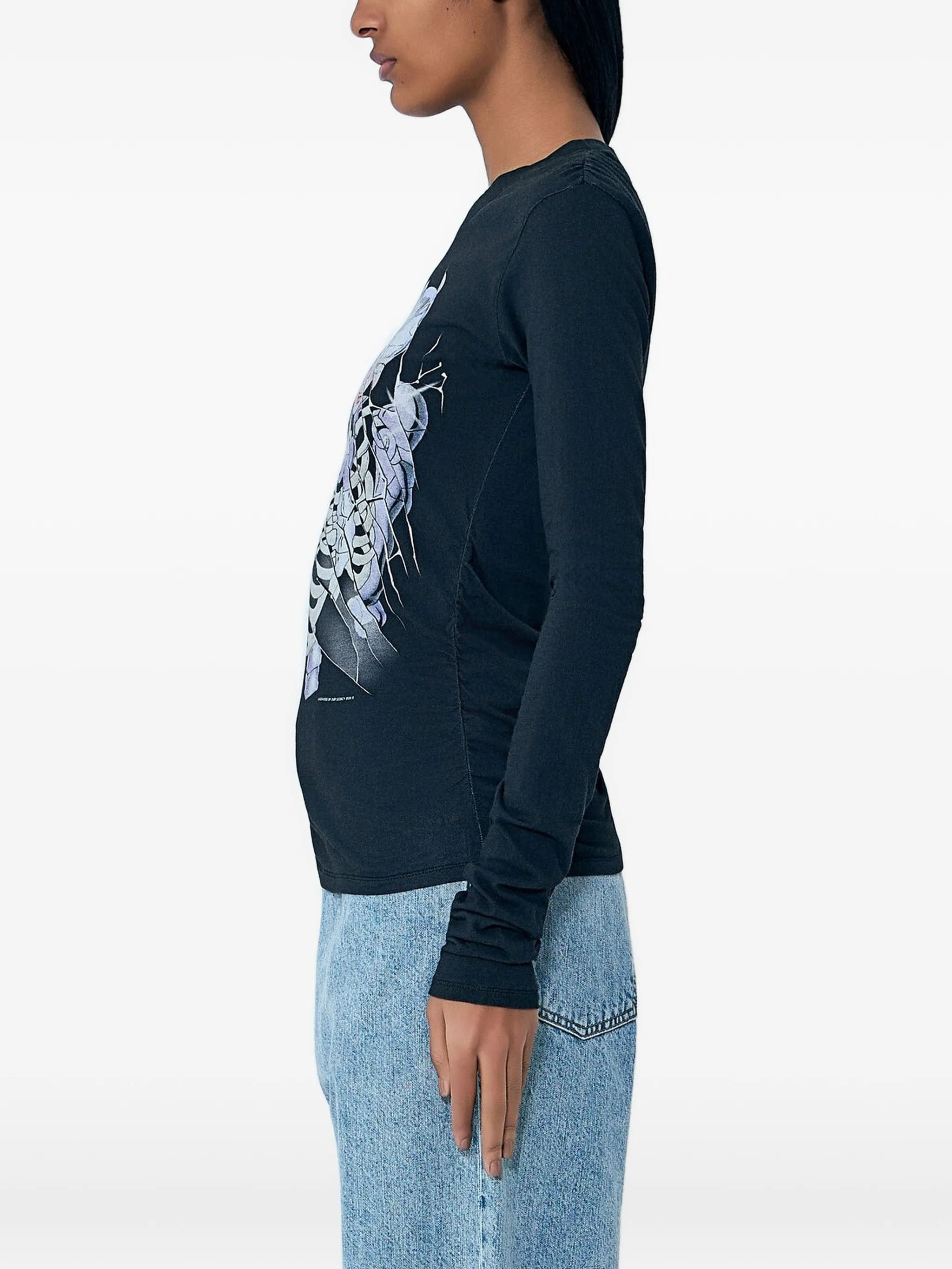 OUR Legacy Strain Slim print long - sleeve T - shirt