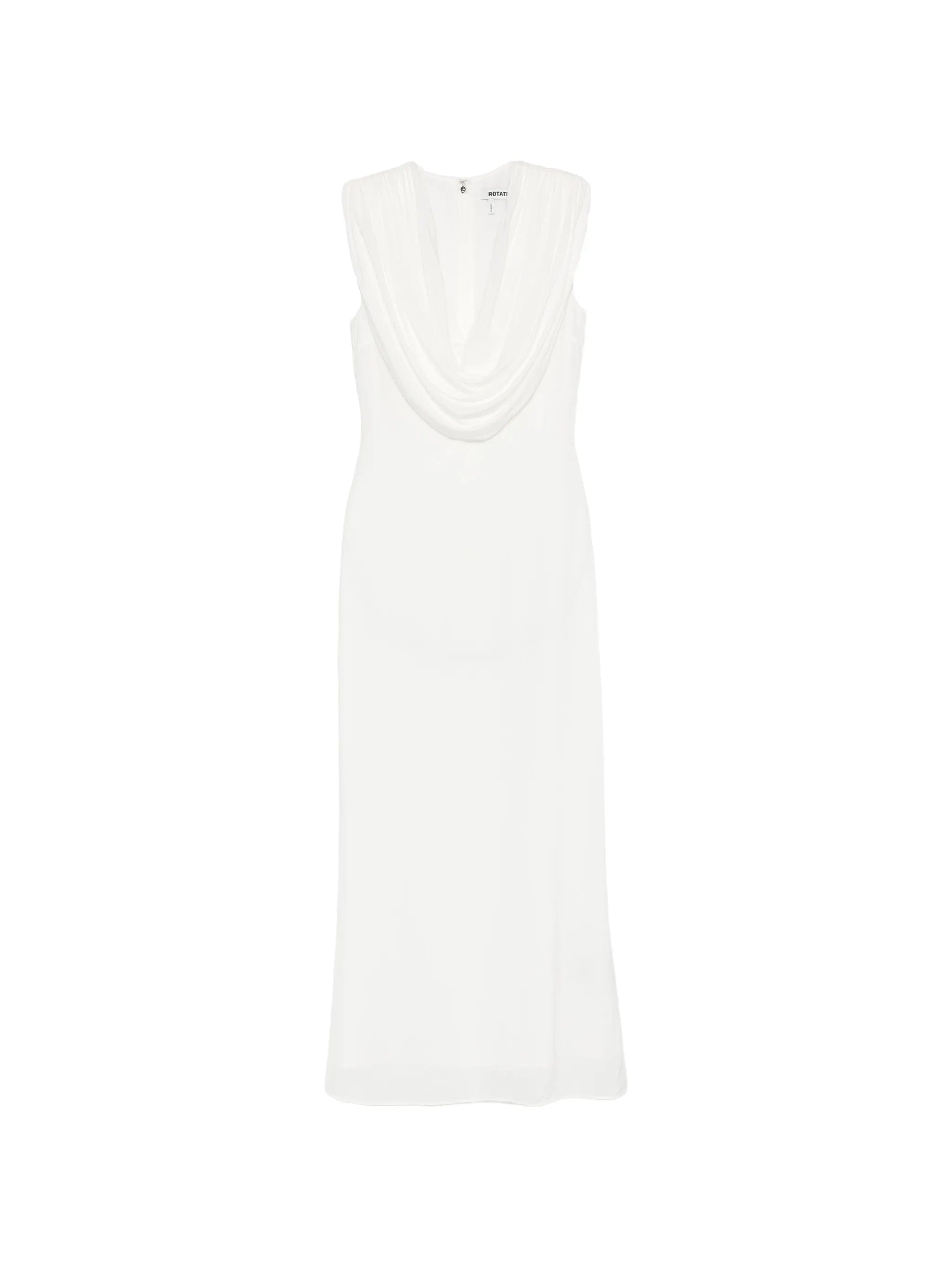 Rotate Birger Christensen Maxi Waterfall sleeveless dress