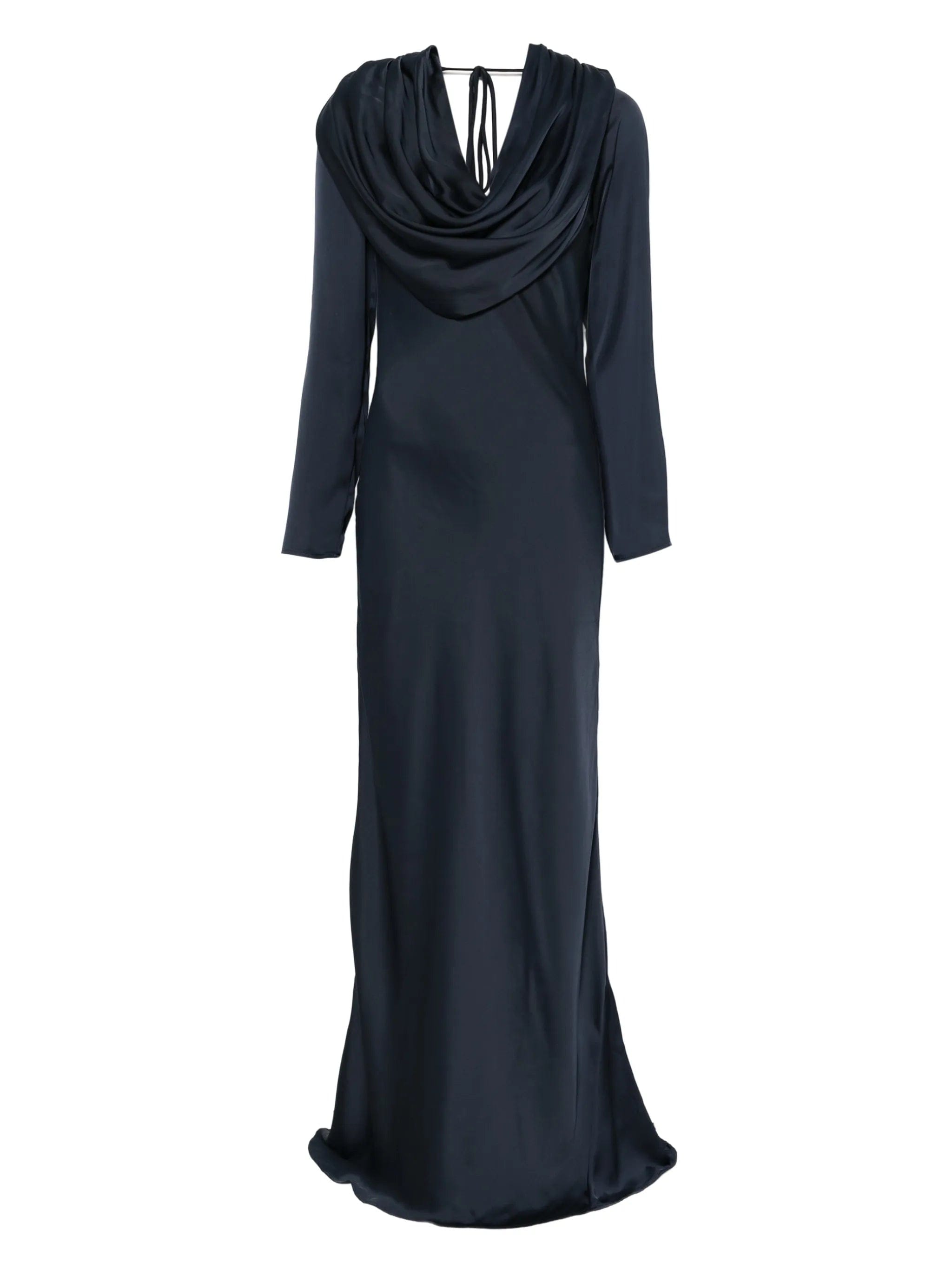 Rotate Birger Christensen cowl - neck tie maxi dress
