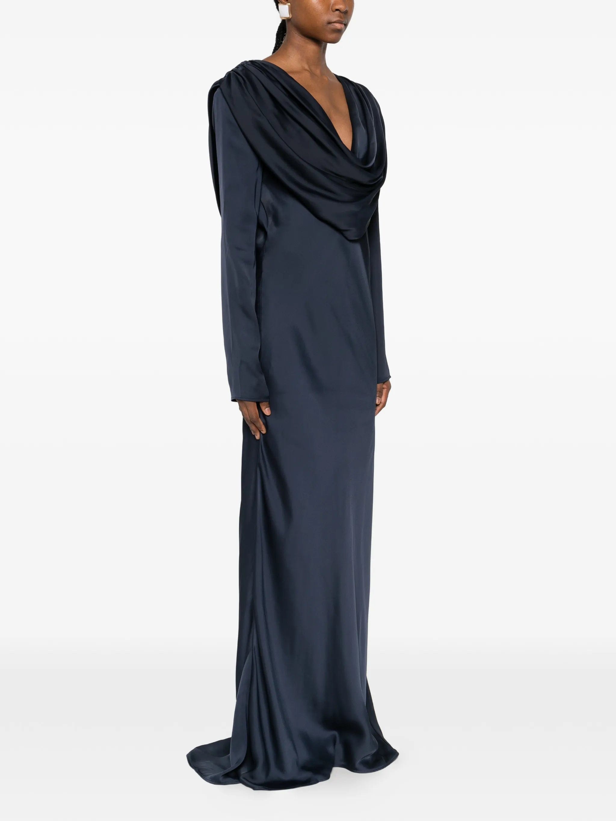 Rotate Birger Christensen cowl - neck tie maxi dress