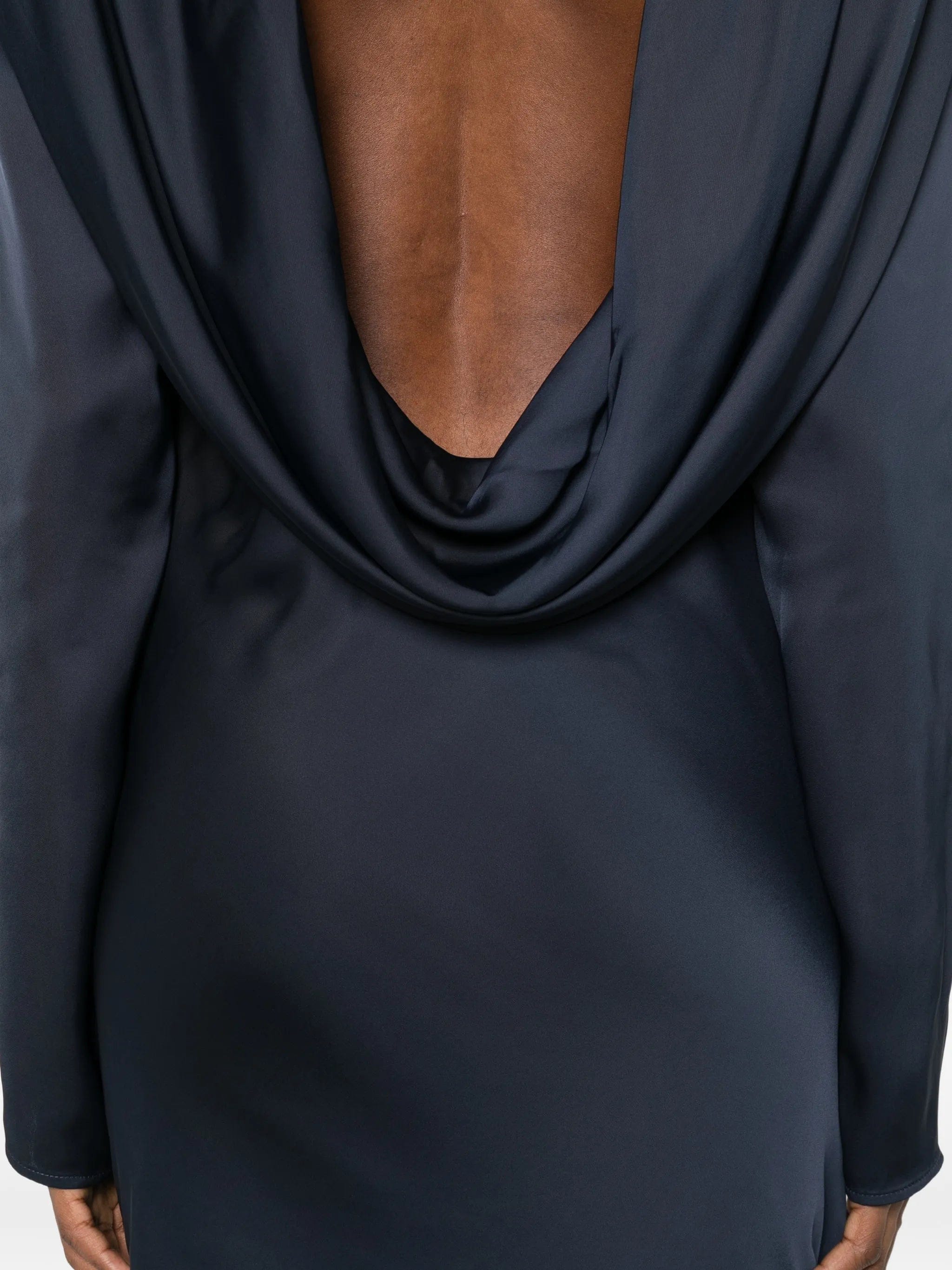 Rotate Birger Christensen cowl - neck tie maxi dress