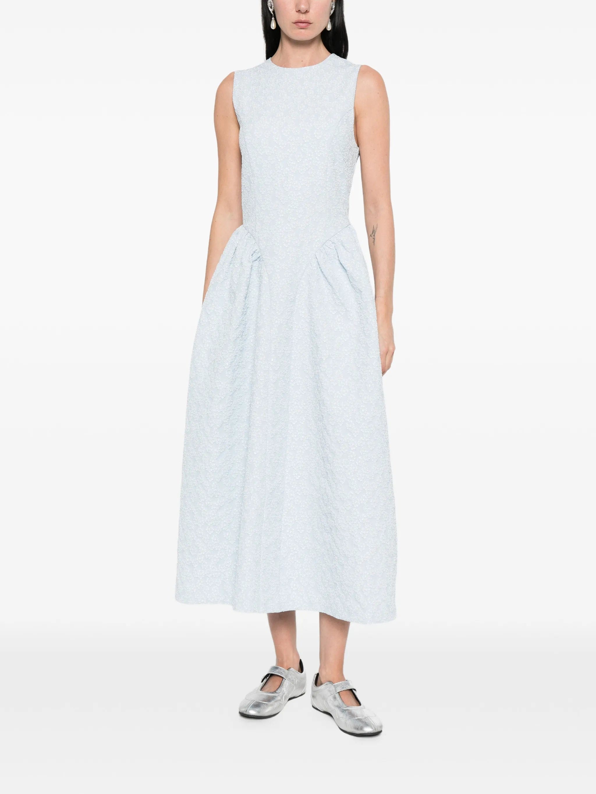 Rotate Birger Christensen jacquard crew - neck midi dress
