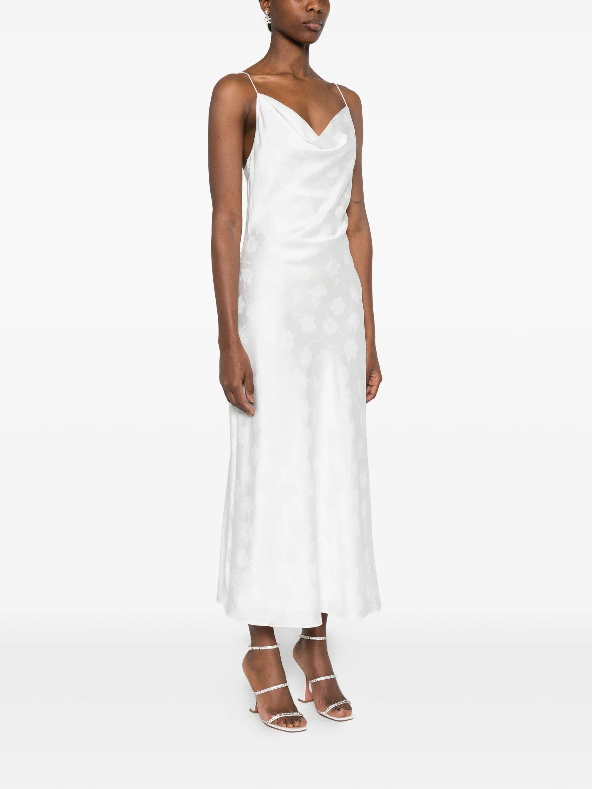 Rotate Birger Christensen cowl - neck midi dress
