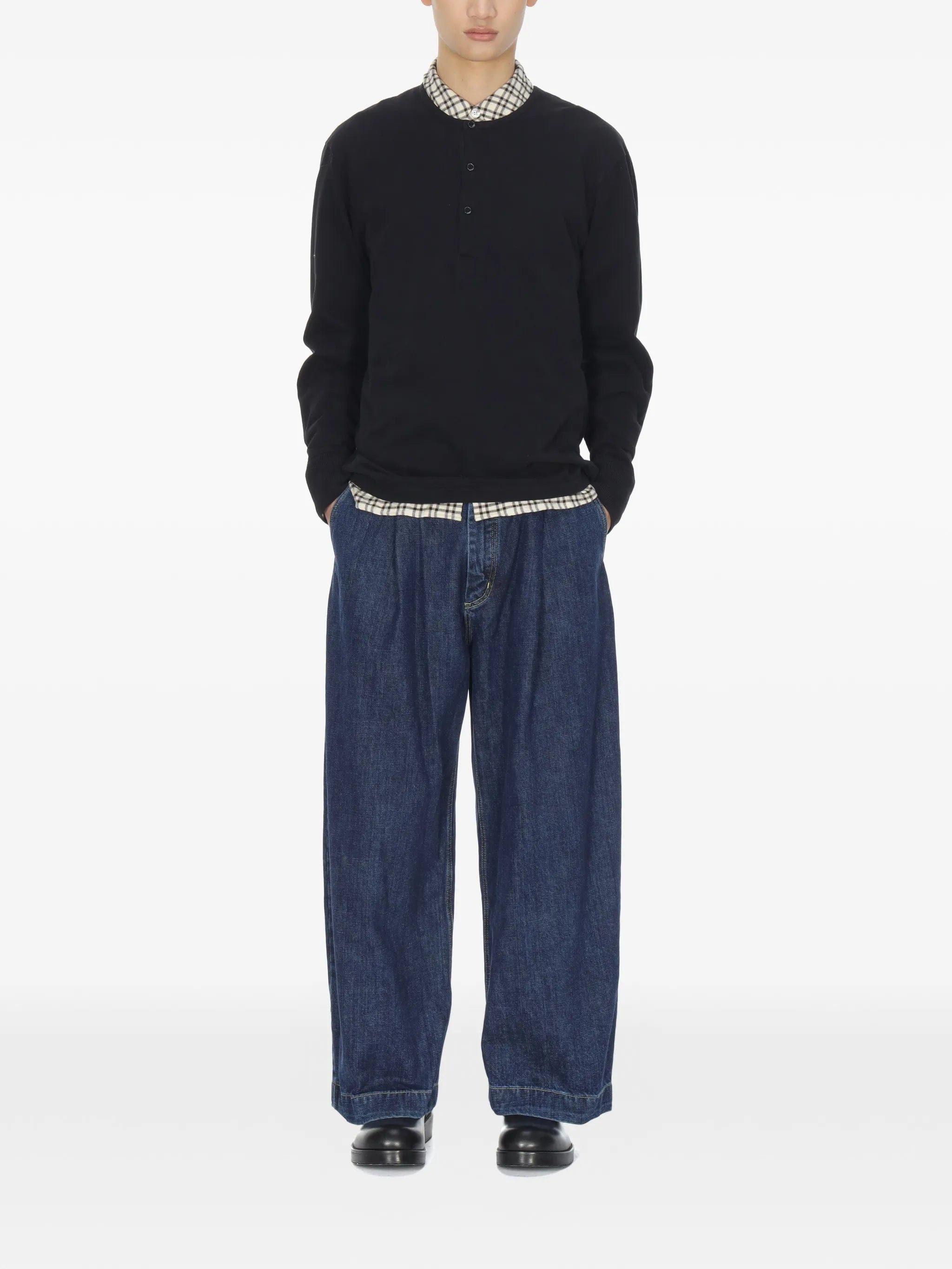 Studio Nicholson henley long - sleeve T - shirt