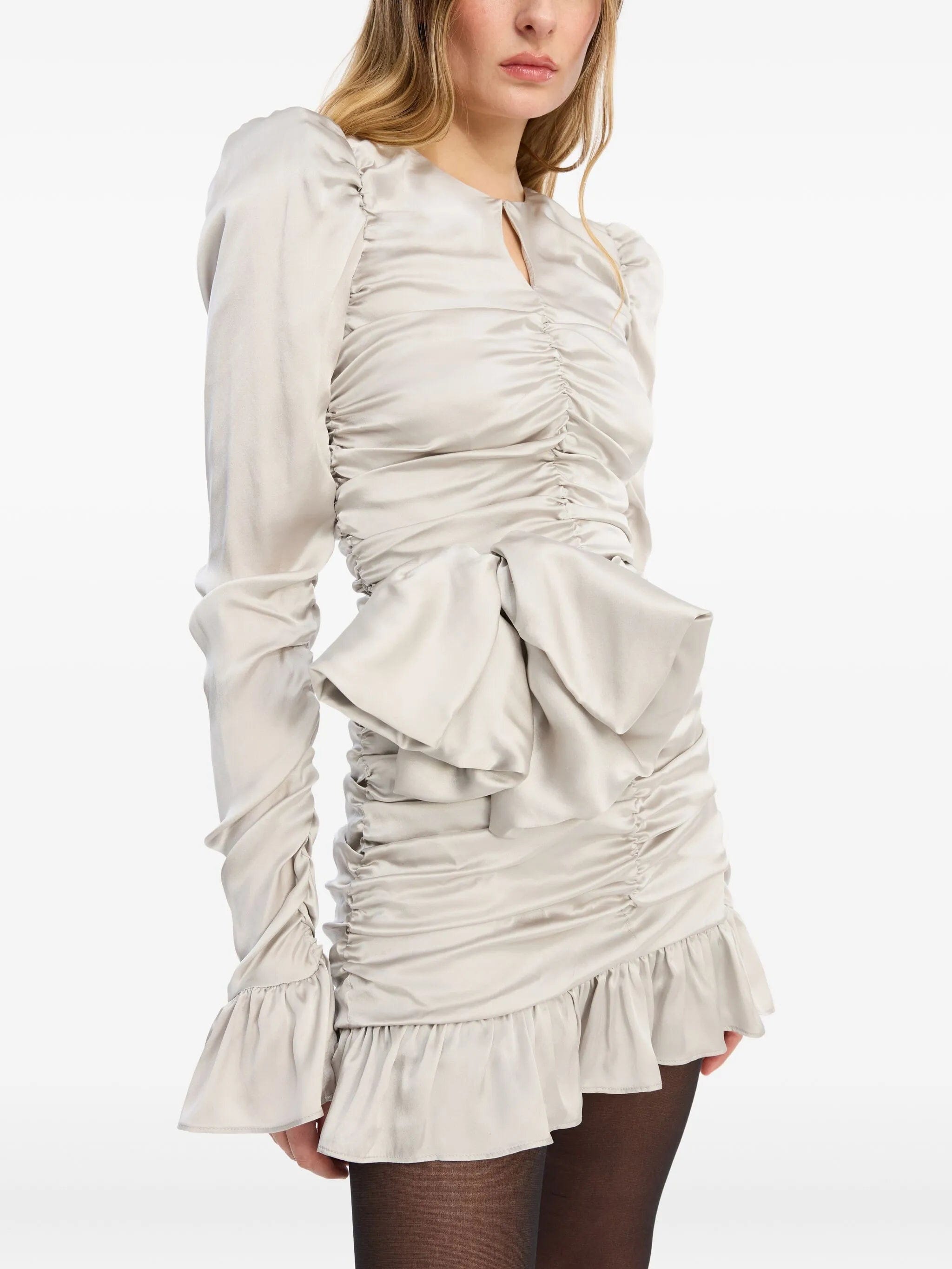 Rotate Birger Christensen bow ruffled mini dress