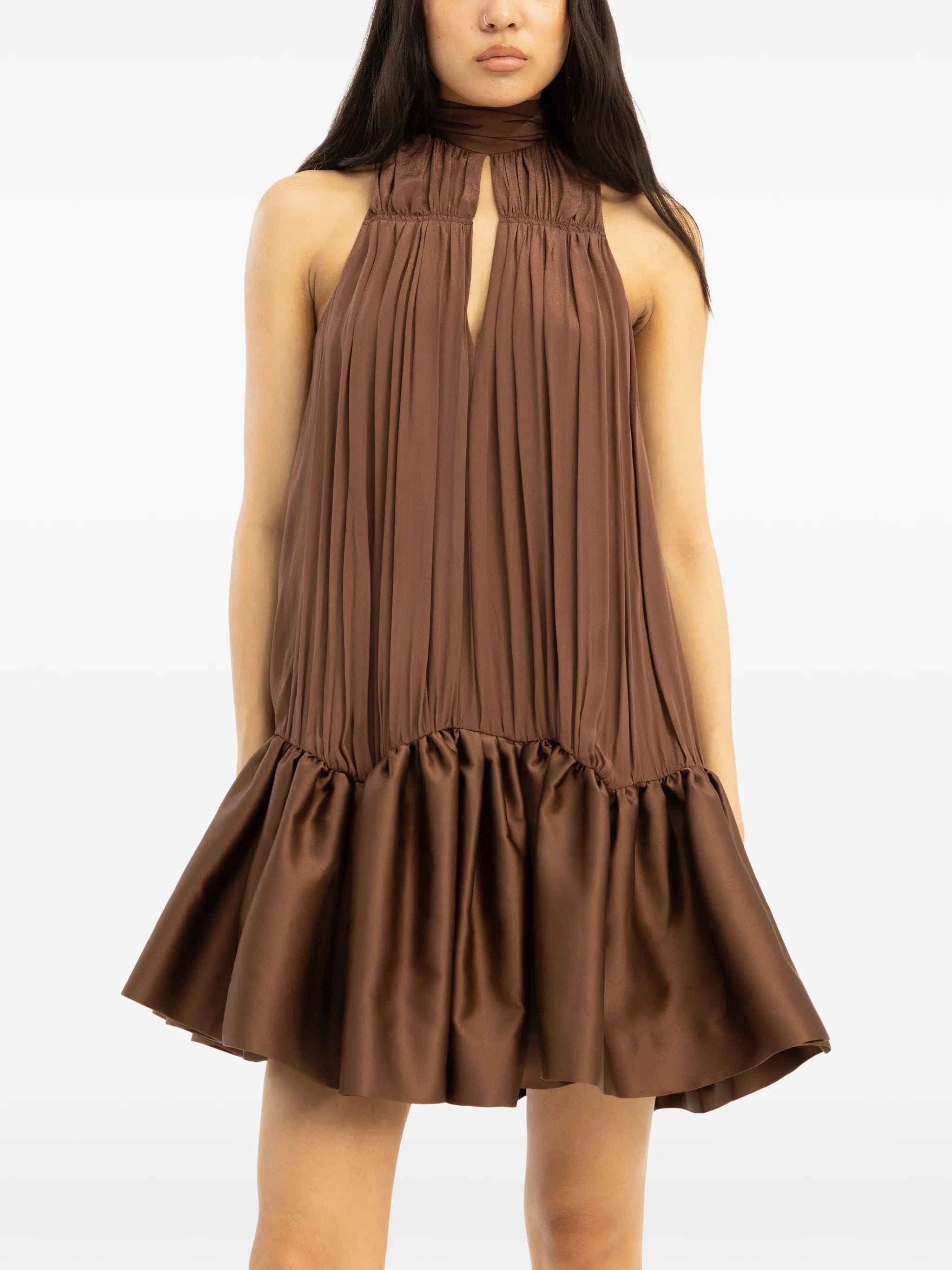 Rotate Birger Christensen gathered mini dress