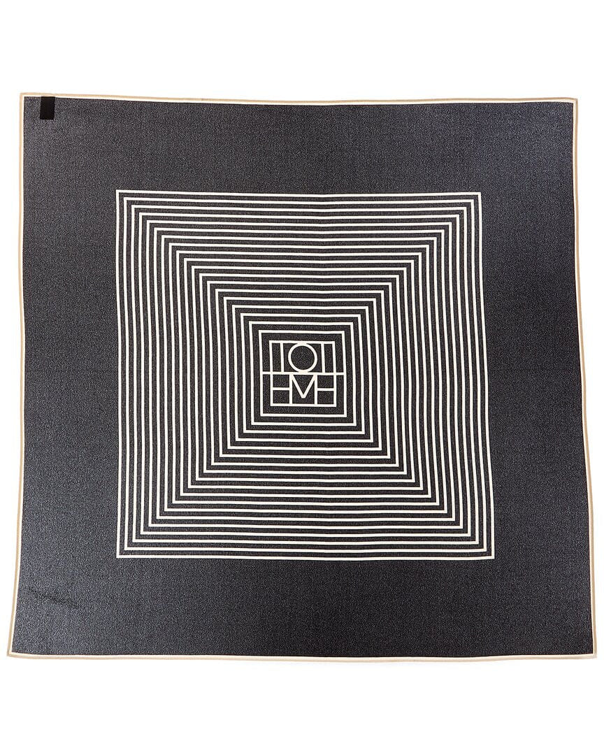 Toteme Stripe Print Silk Scarf