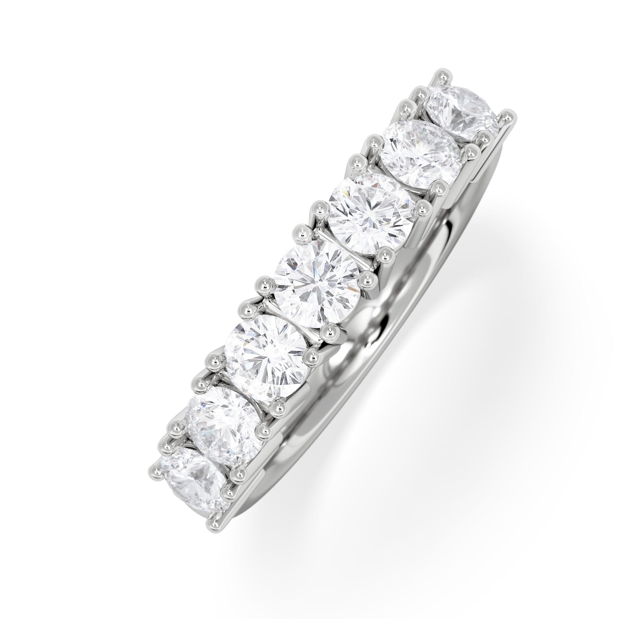 Chloe 18K White Gold 7 Stone Diamond Eternity Ring 1.00CT G/VS