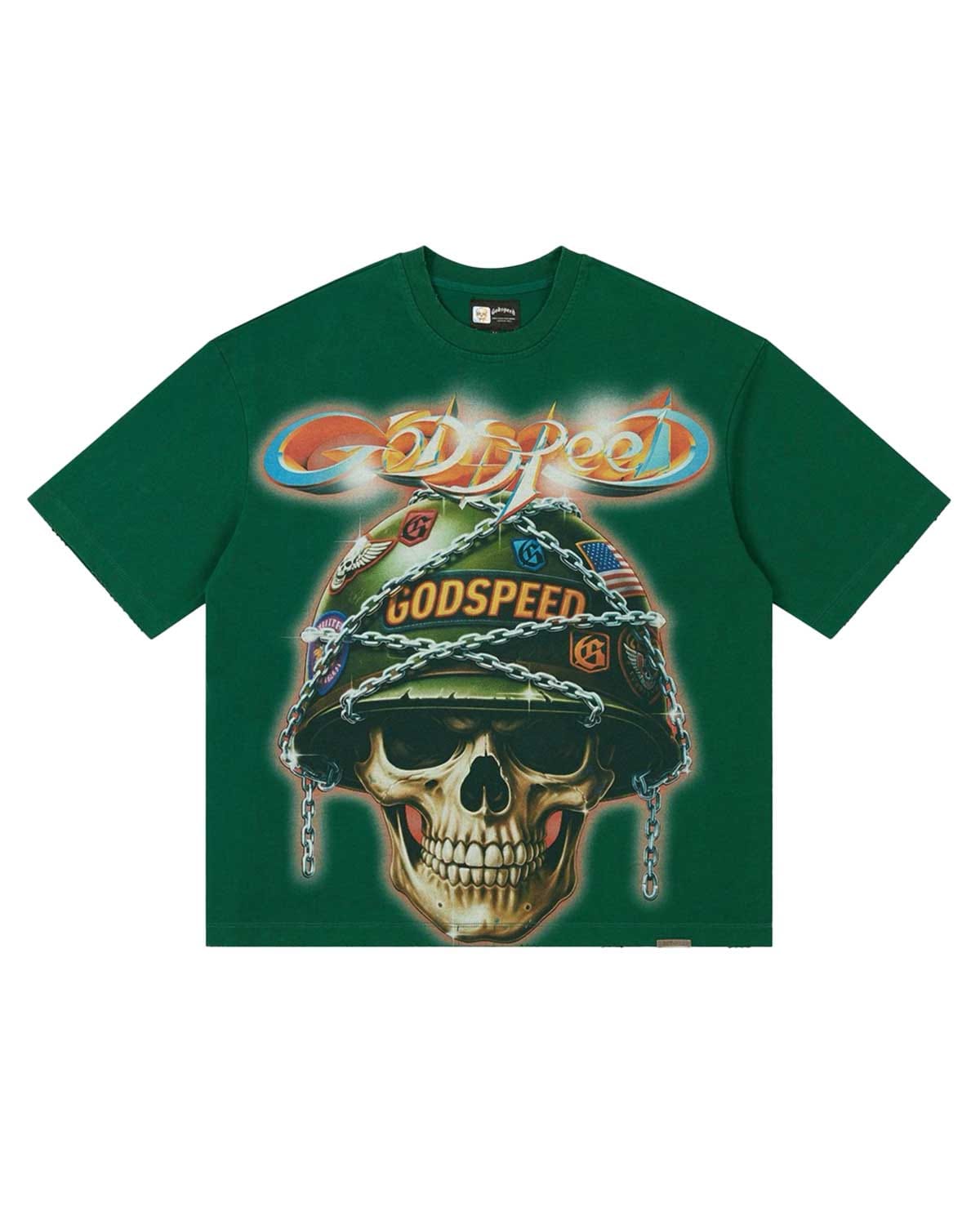 Godspeed Badges Of Honor T-Shirt Green