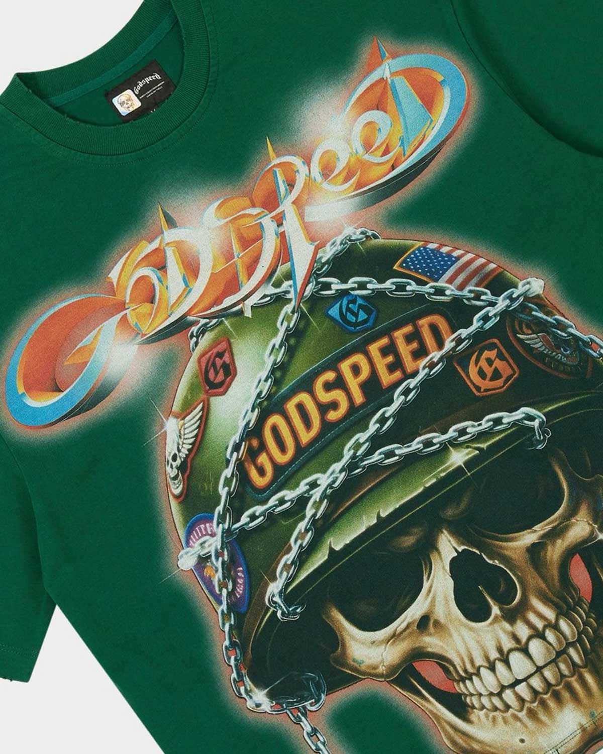 Godspeed Badges Of Honor T-Shirt Green