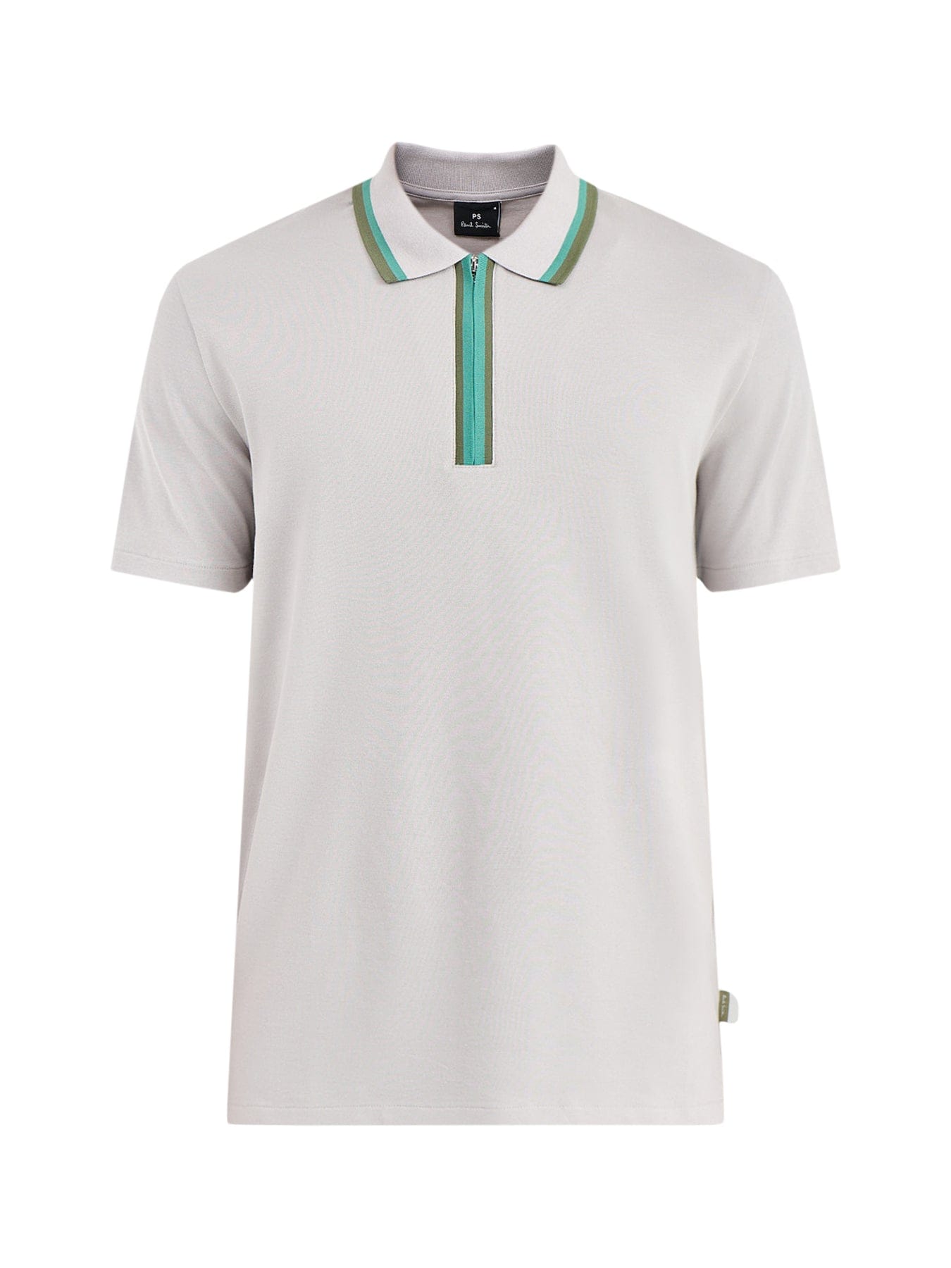 PS Paul Smith Zip Polo Shirt Grey