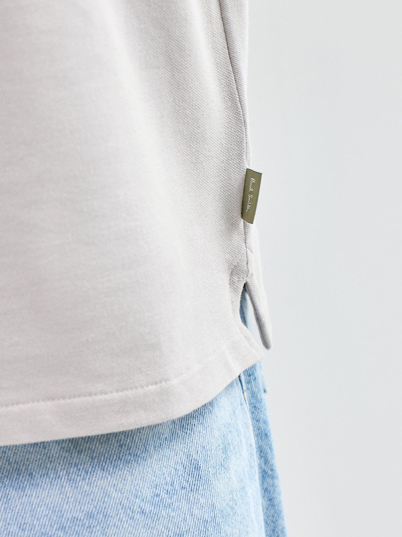 PS Paul Smith Zip Polo Shirt Grey