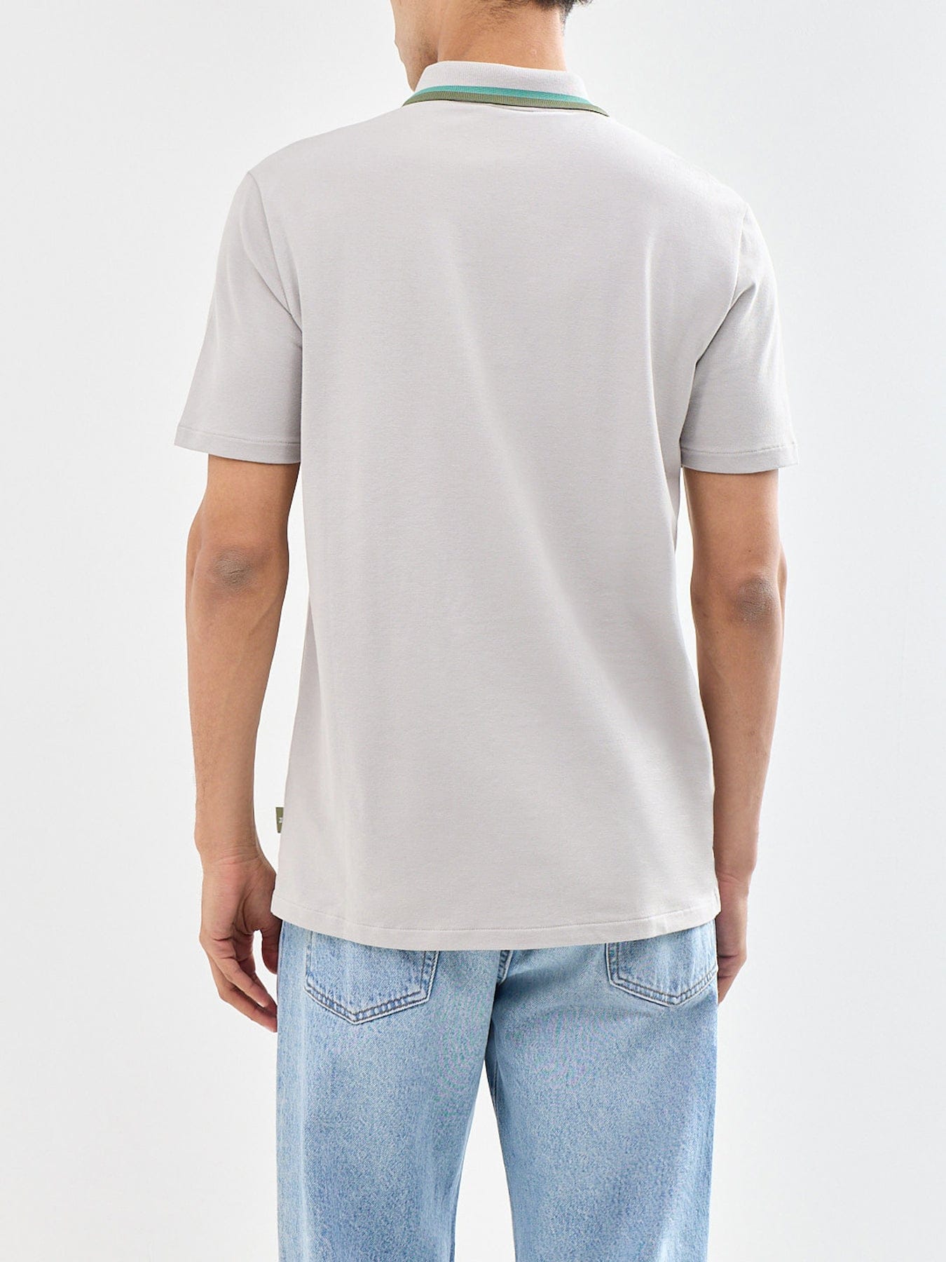 PS Paul Smith Zip Polo Shirt Grey