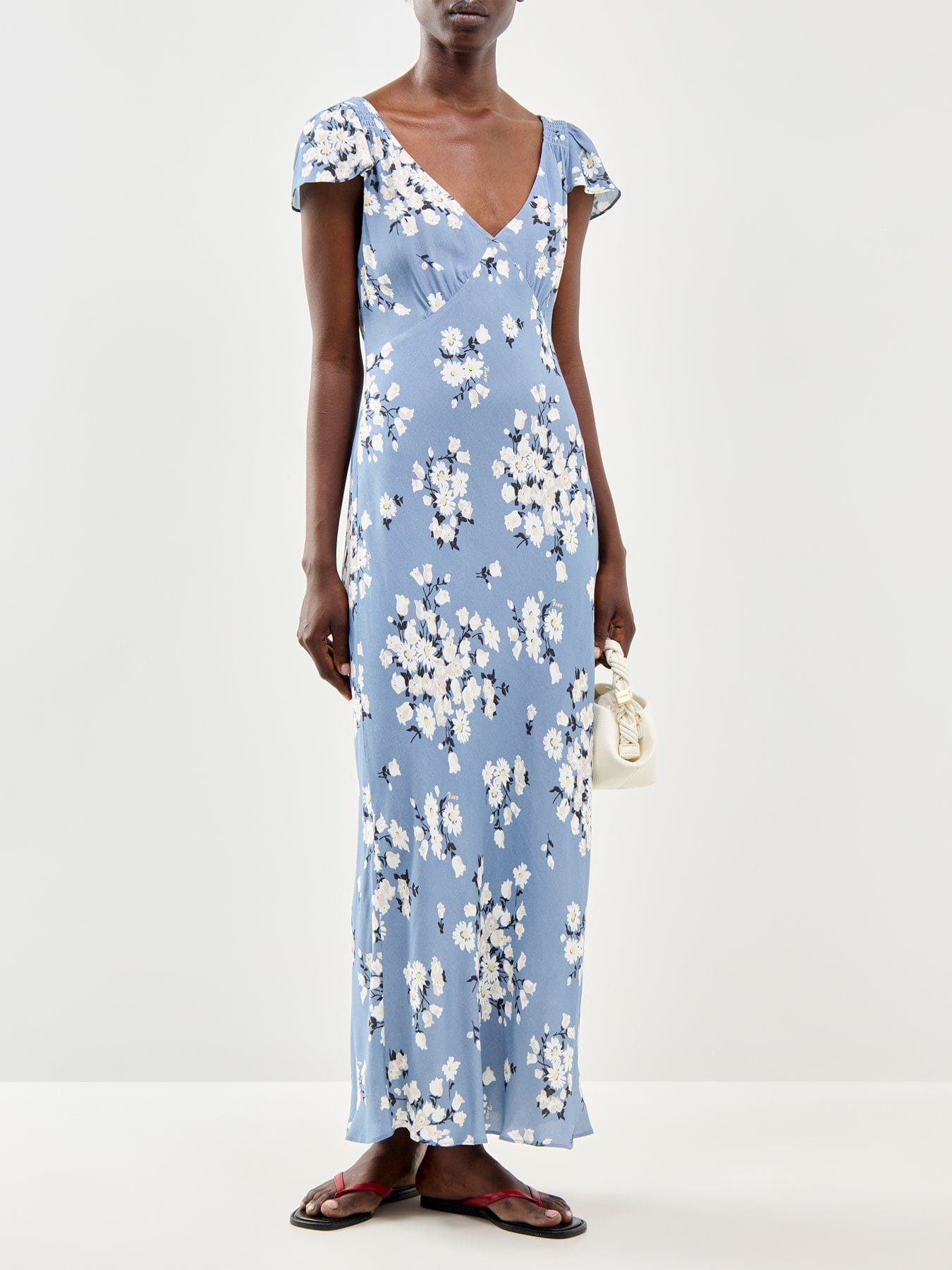 Rixo The Cathy Dress Amelia Bouquet Blue