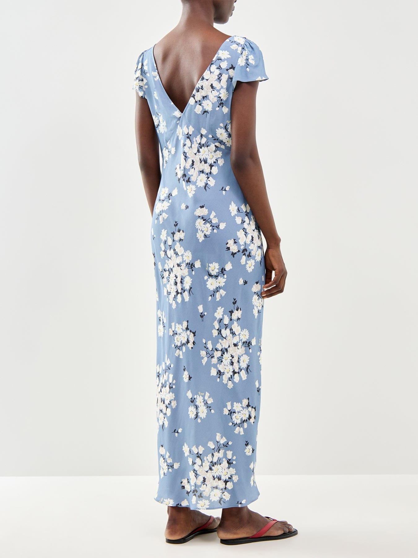 Rixo The Cathy Dress Amelia Bouquet Blue